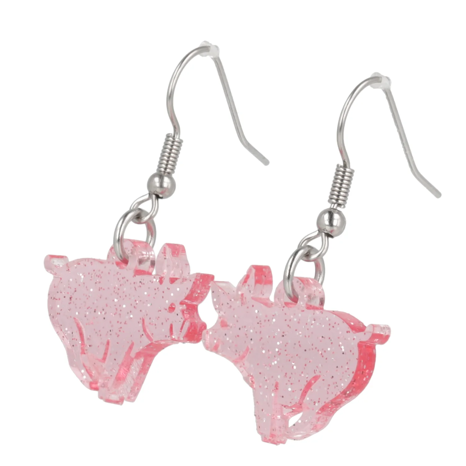 Glitter Piggy In The Middle Earrings - Image 3