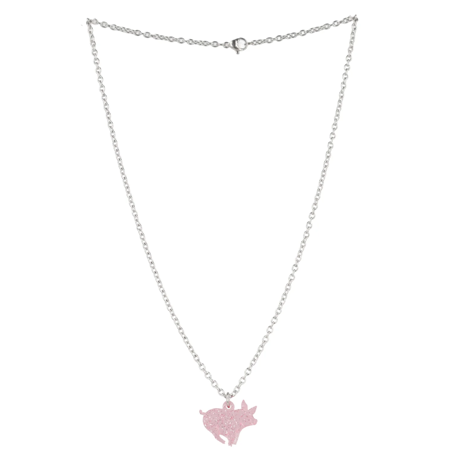 Glitter Piggy In The Middle Necklace - Image 3
