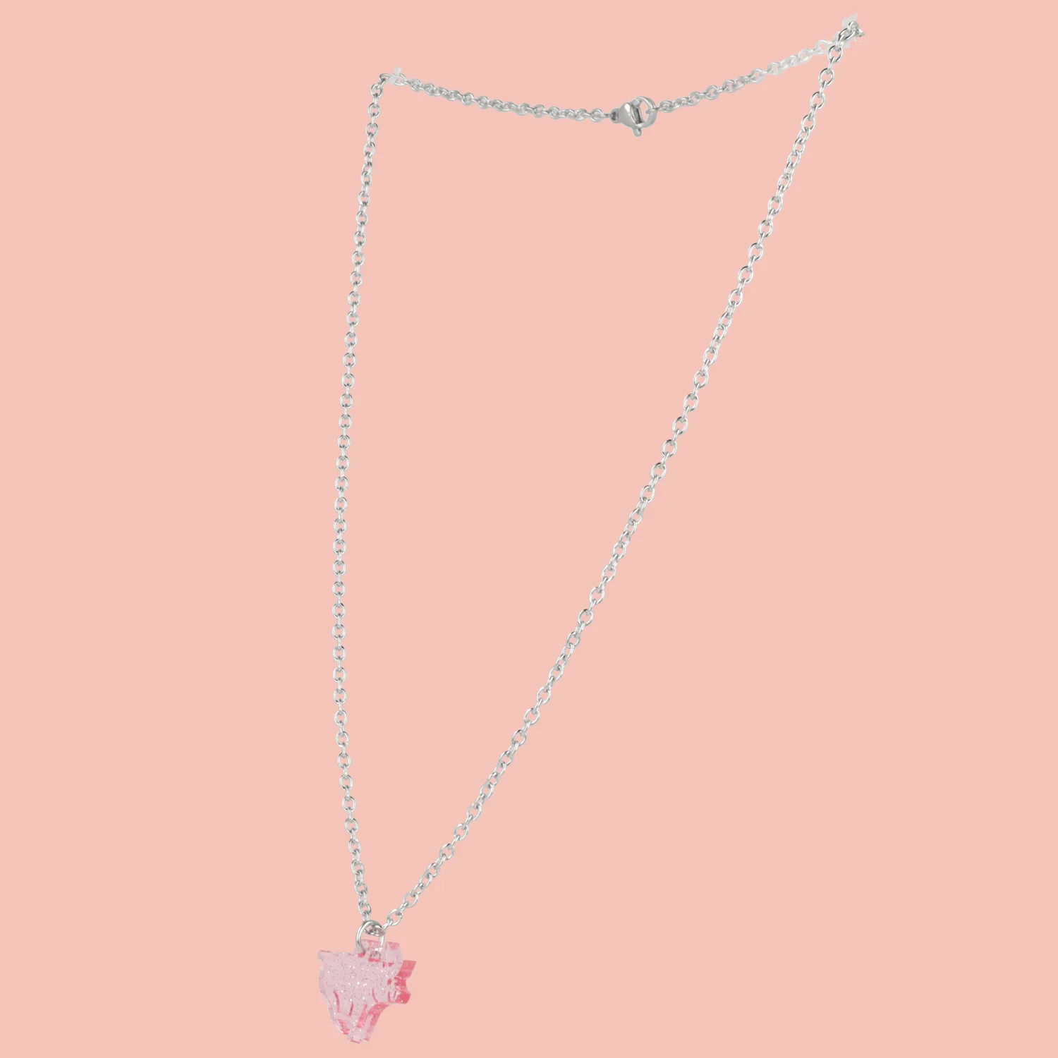 Glitter Piggy In The Middle Necklace - Image 9