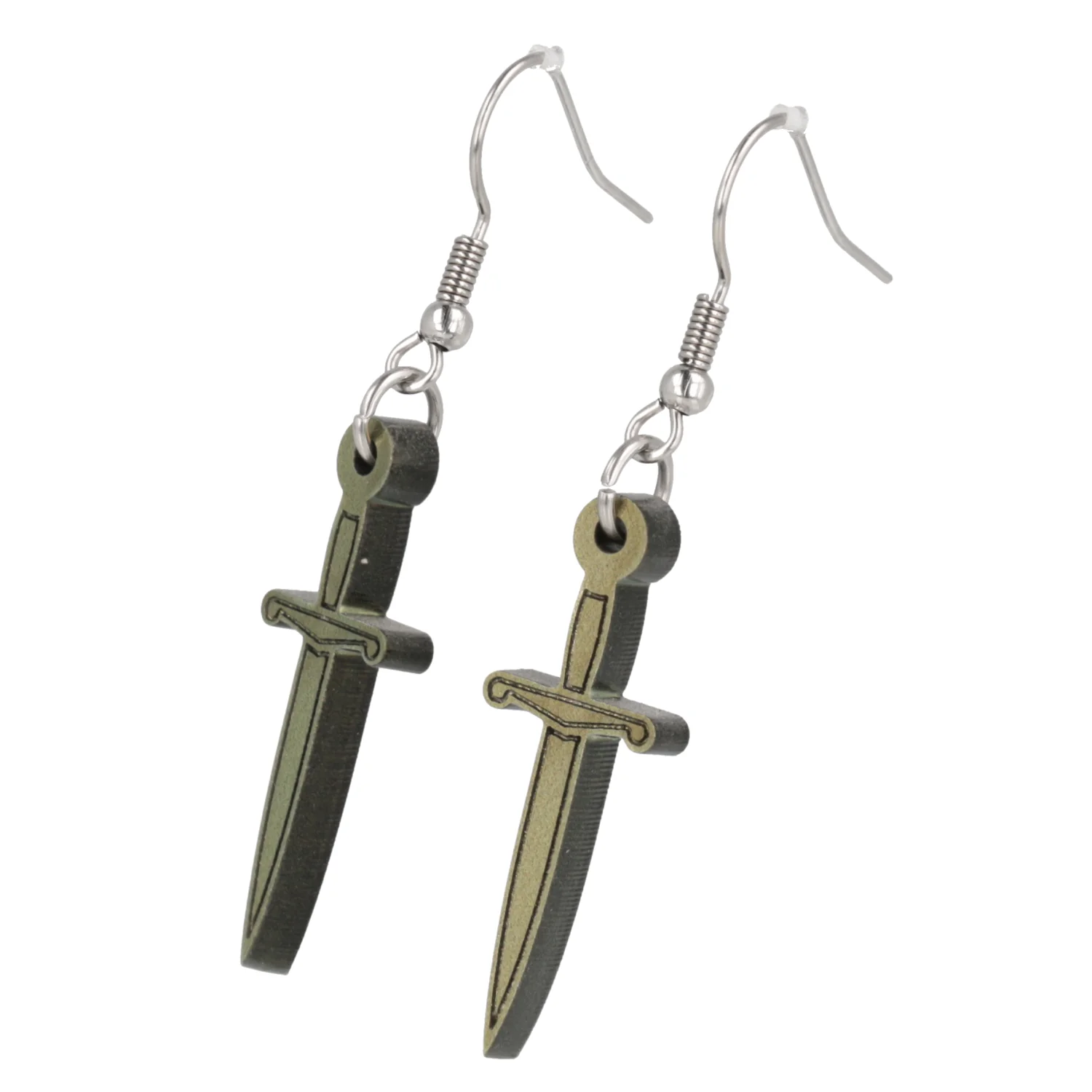 Gold Dagger Earrings - Image 6