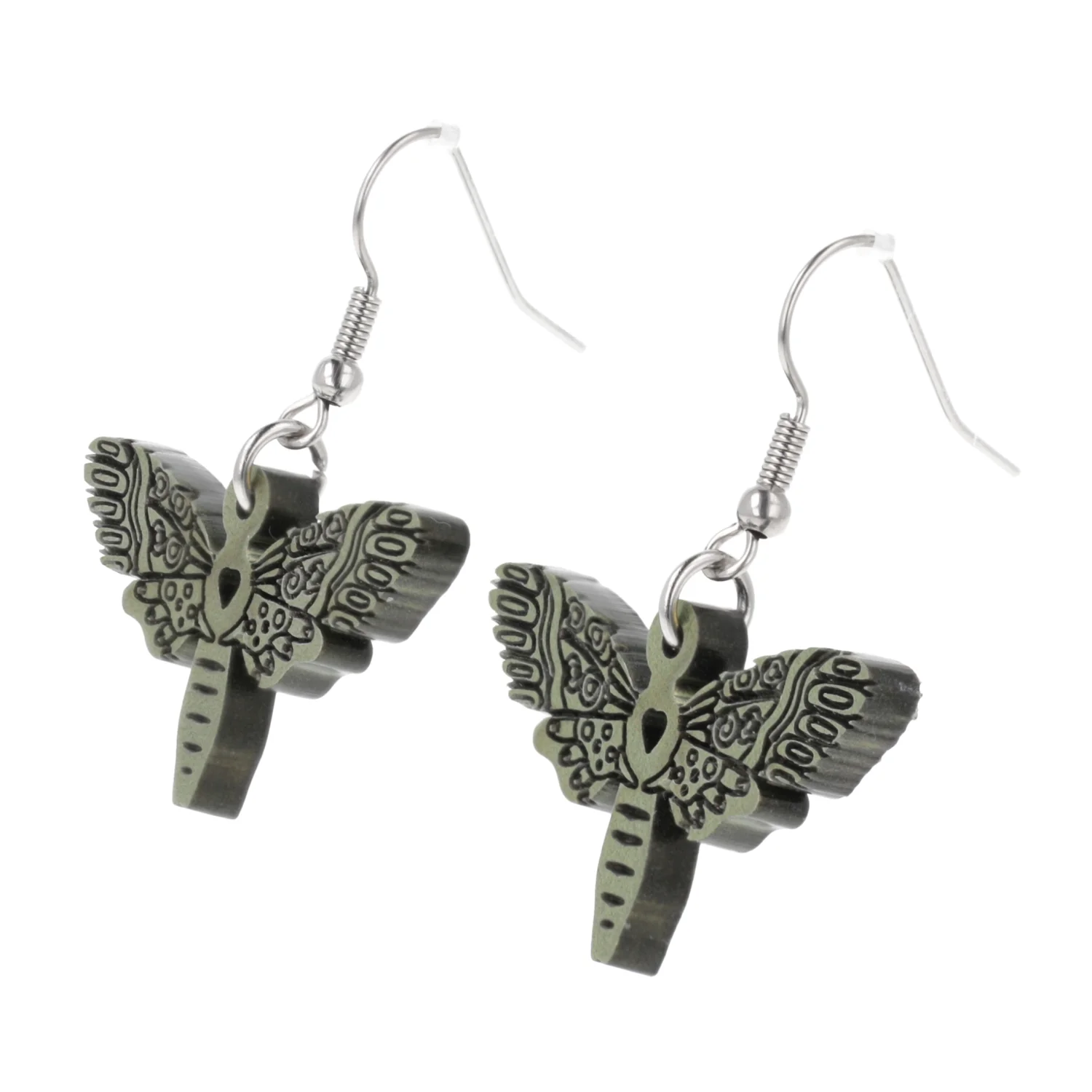 Gold Moth Earrings - Image 7