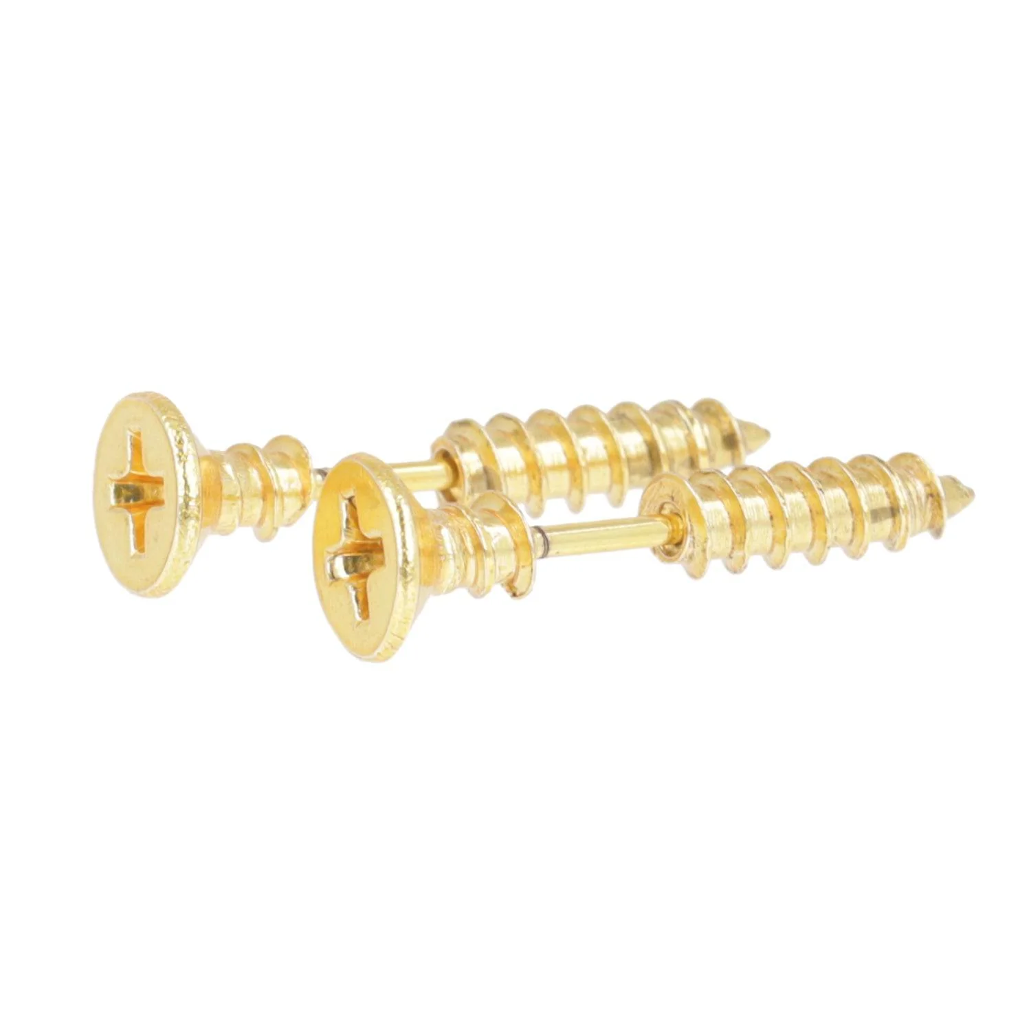 Gold Screw Earrings - Image 6