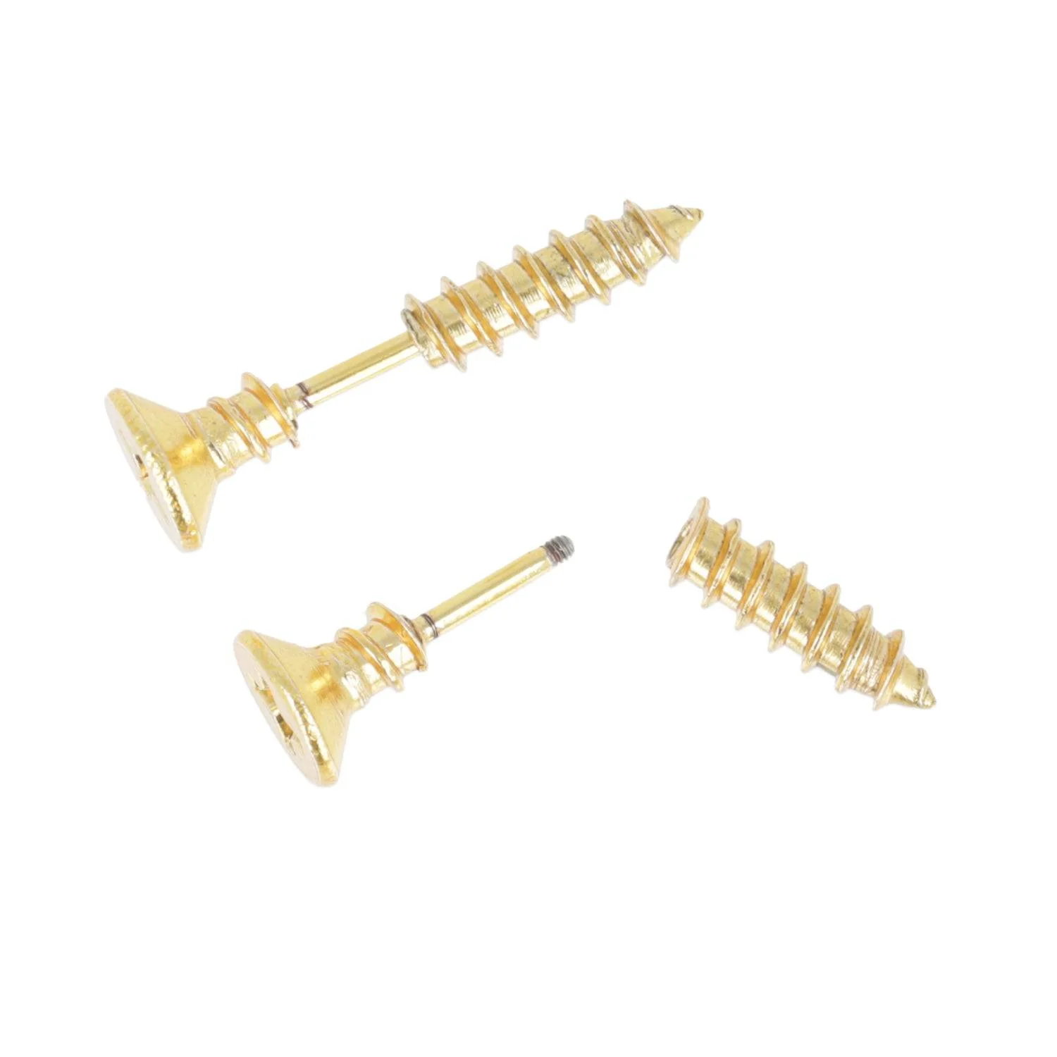 Gold Screw Earrings - Image 7
