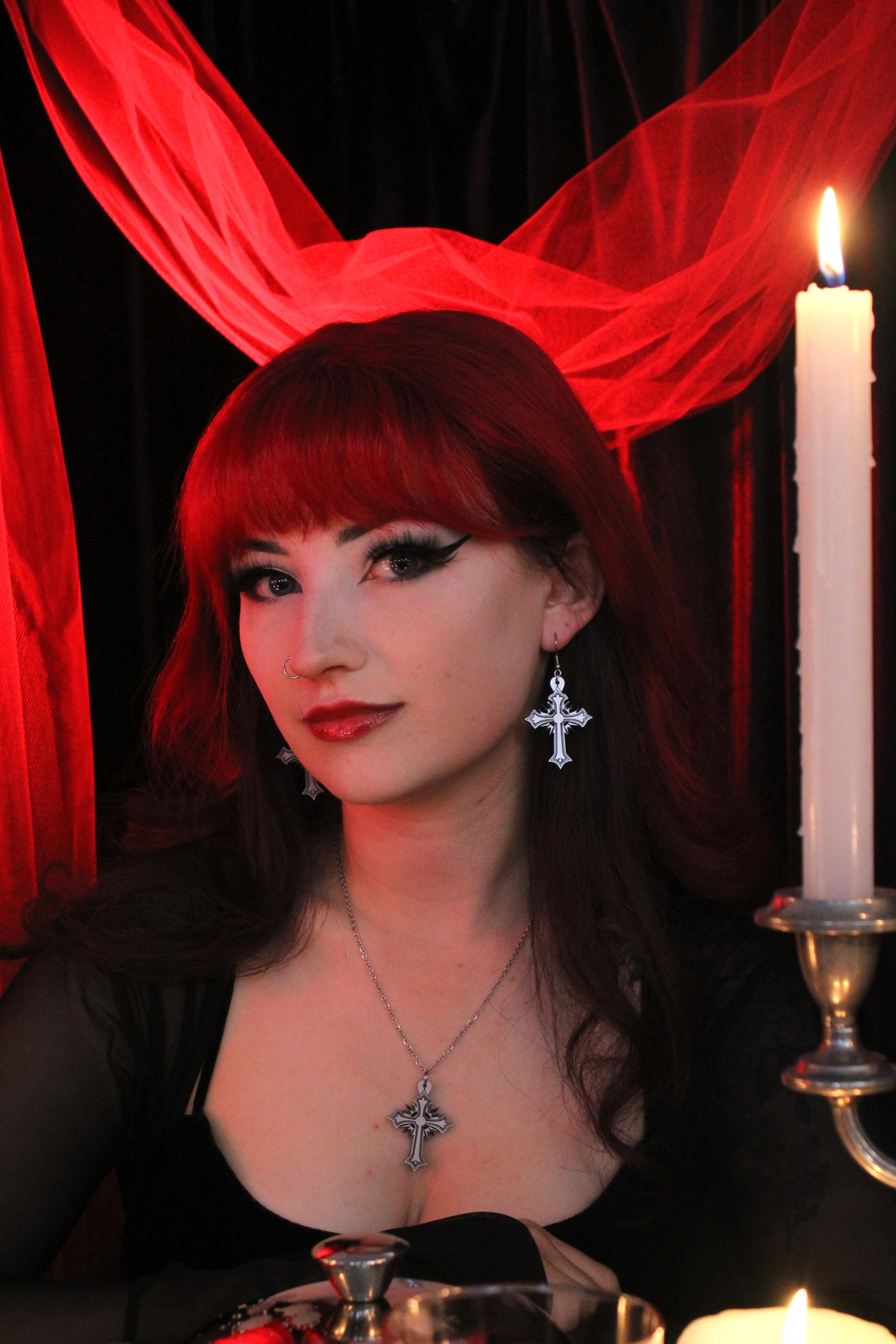 Gothic Cross Earrings - Image 5