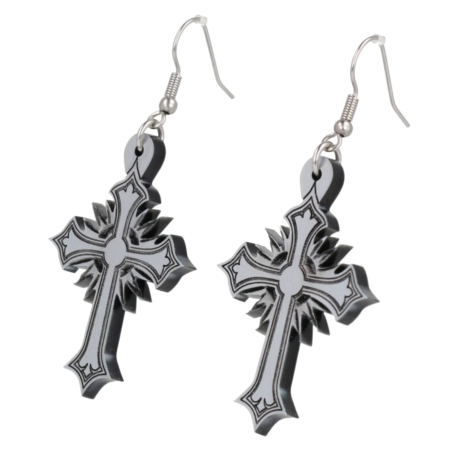 Gothic Cross Earrings - Image 8