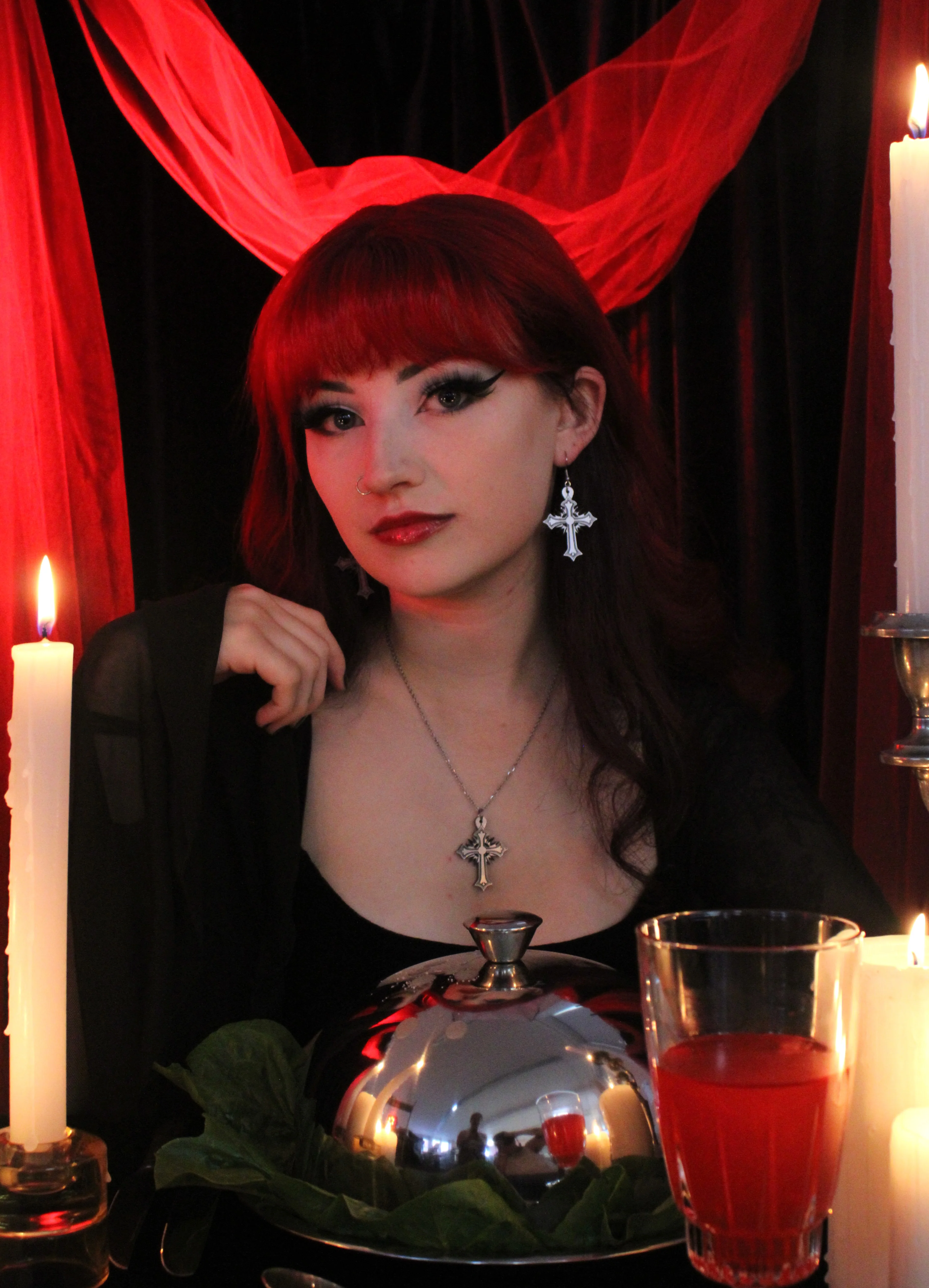 Gothic Cross Necklace - Image 4