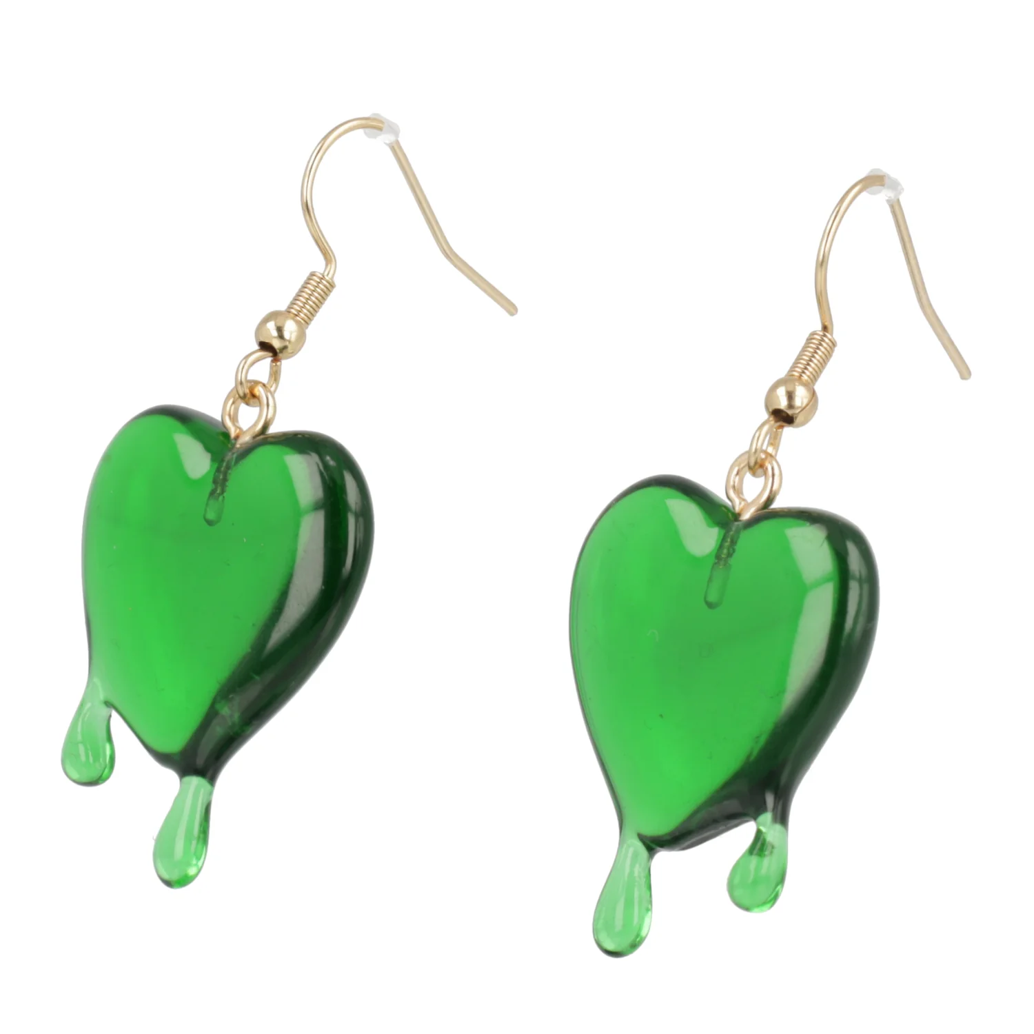 Green Bleeding Love Earrings - Image 6