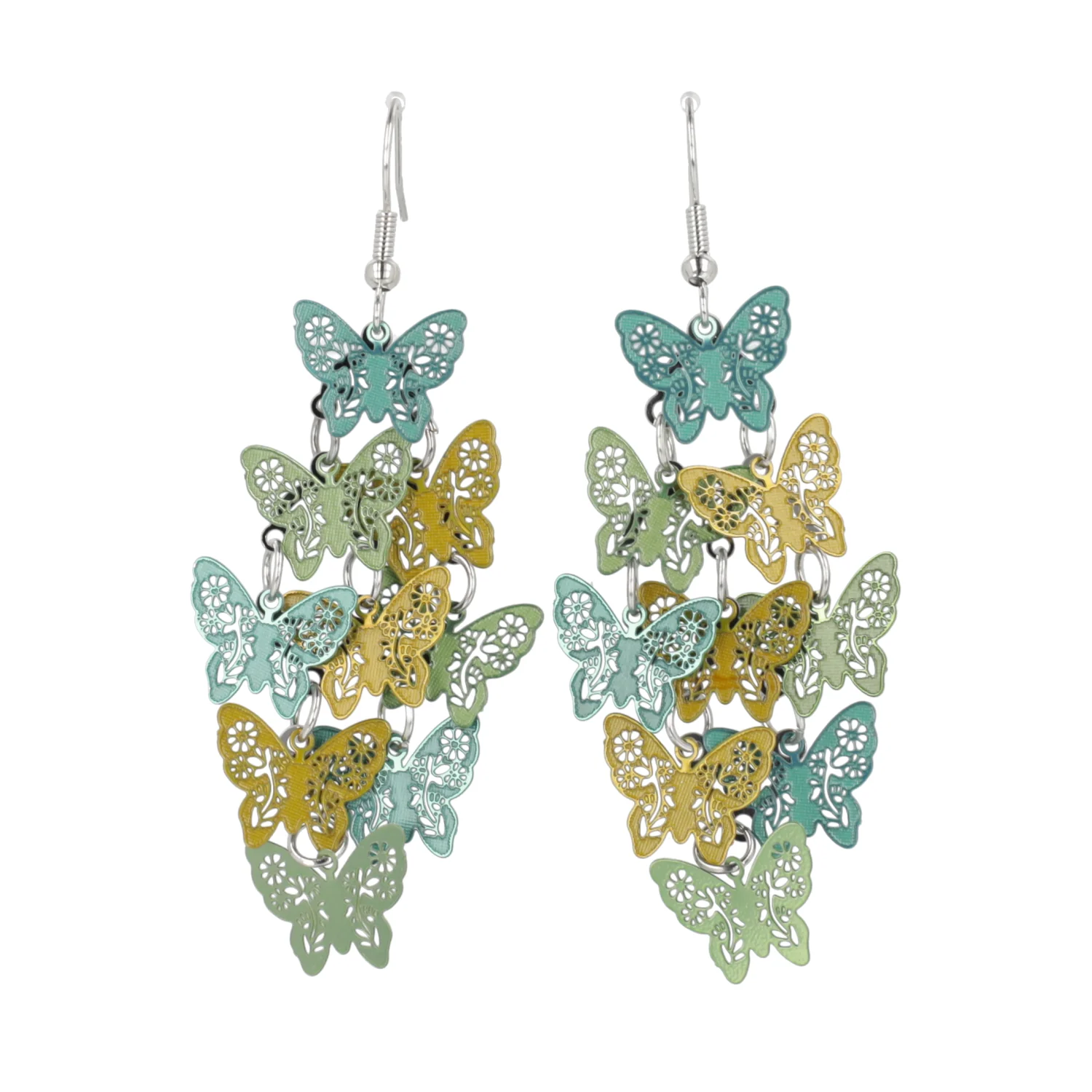 Green Butterfly Earrings - Image 5