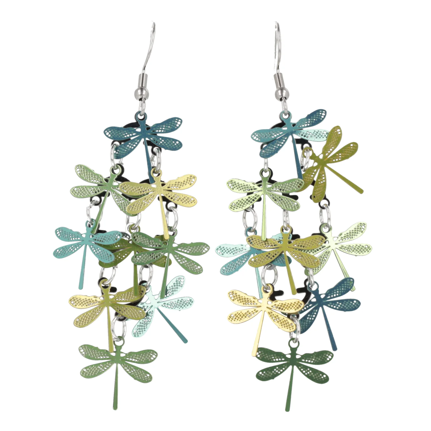Green Dragonfly Earrings - Image 4