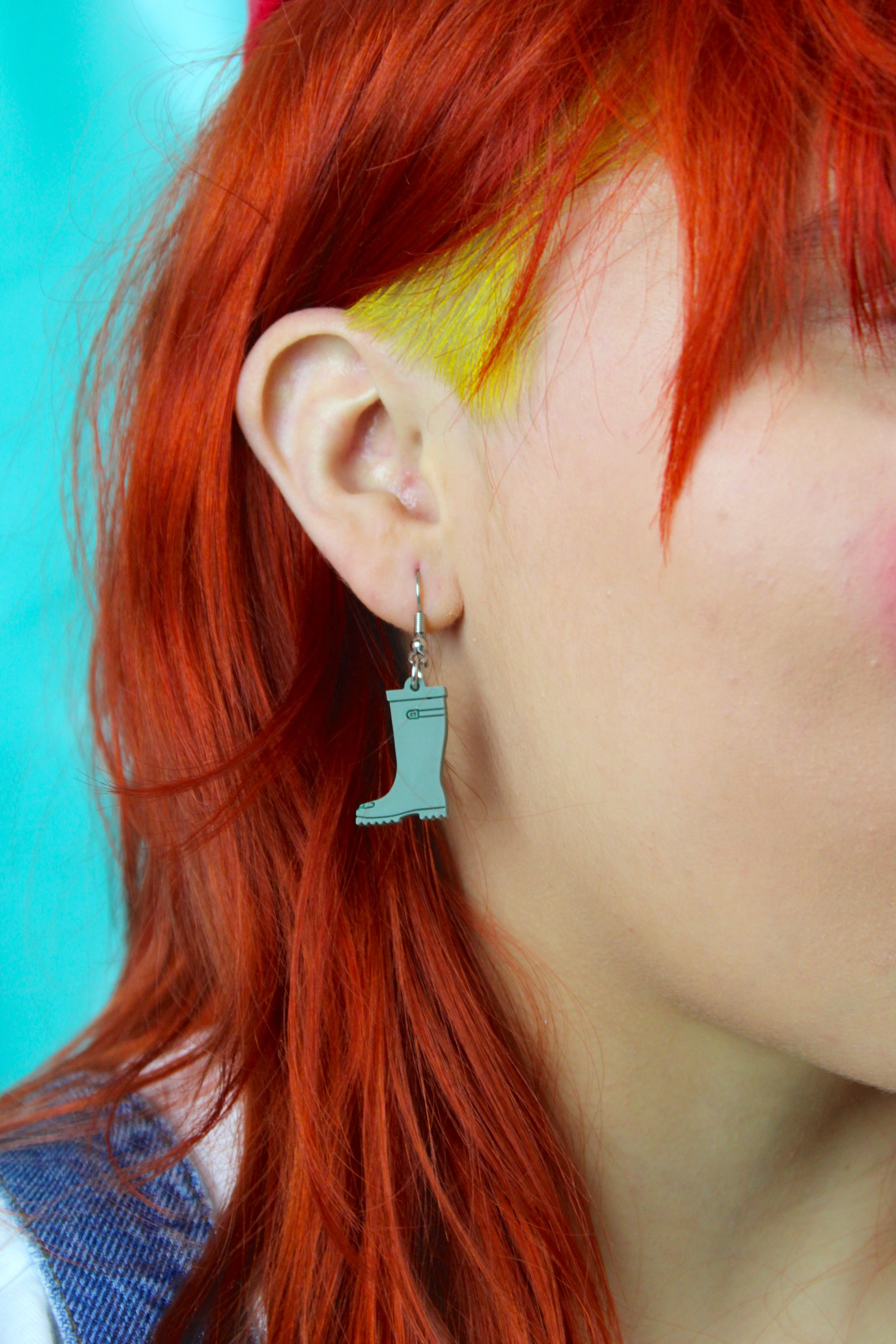 Green Wellies Earrings - Image 2