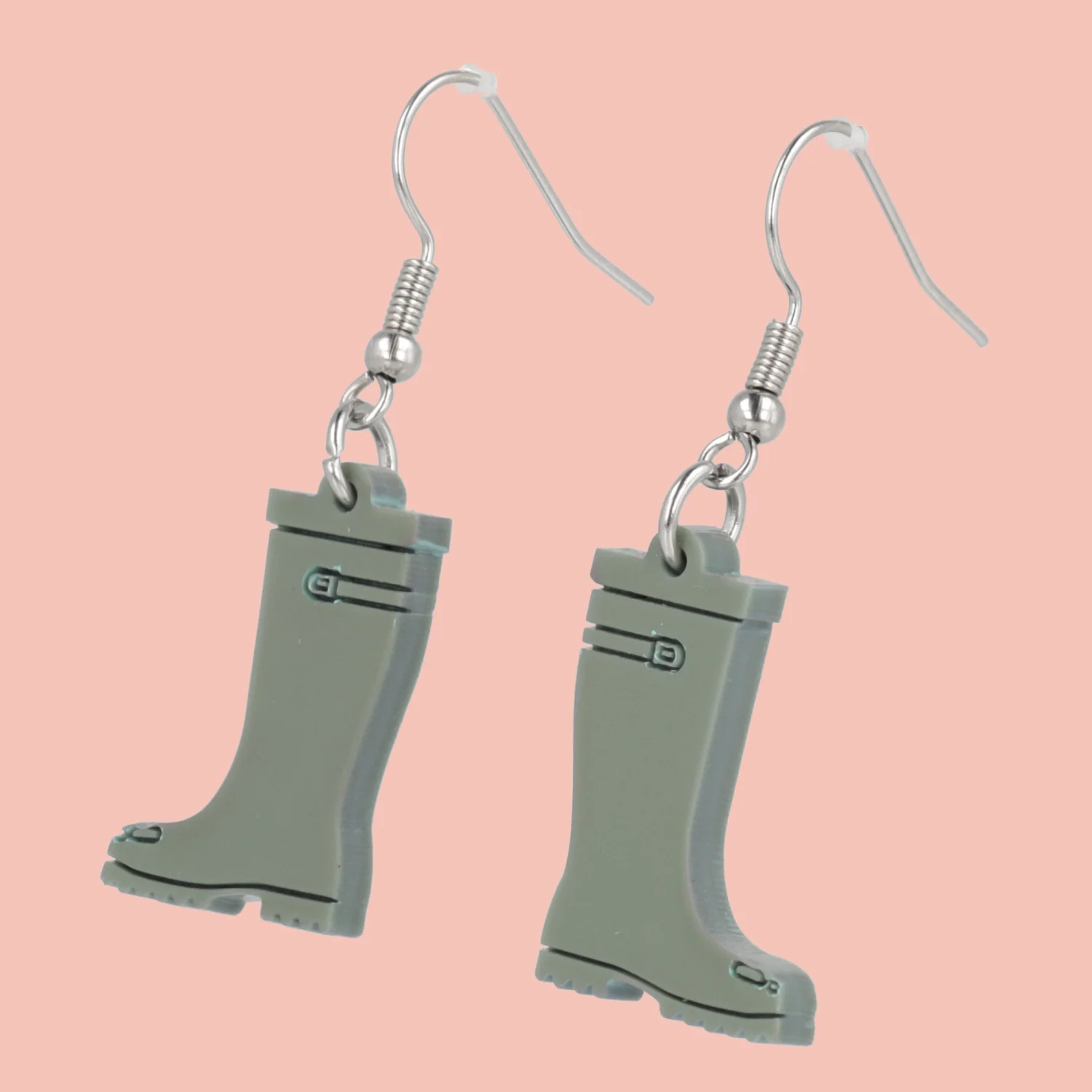 Green Wellies Earrings - Image 3