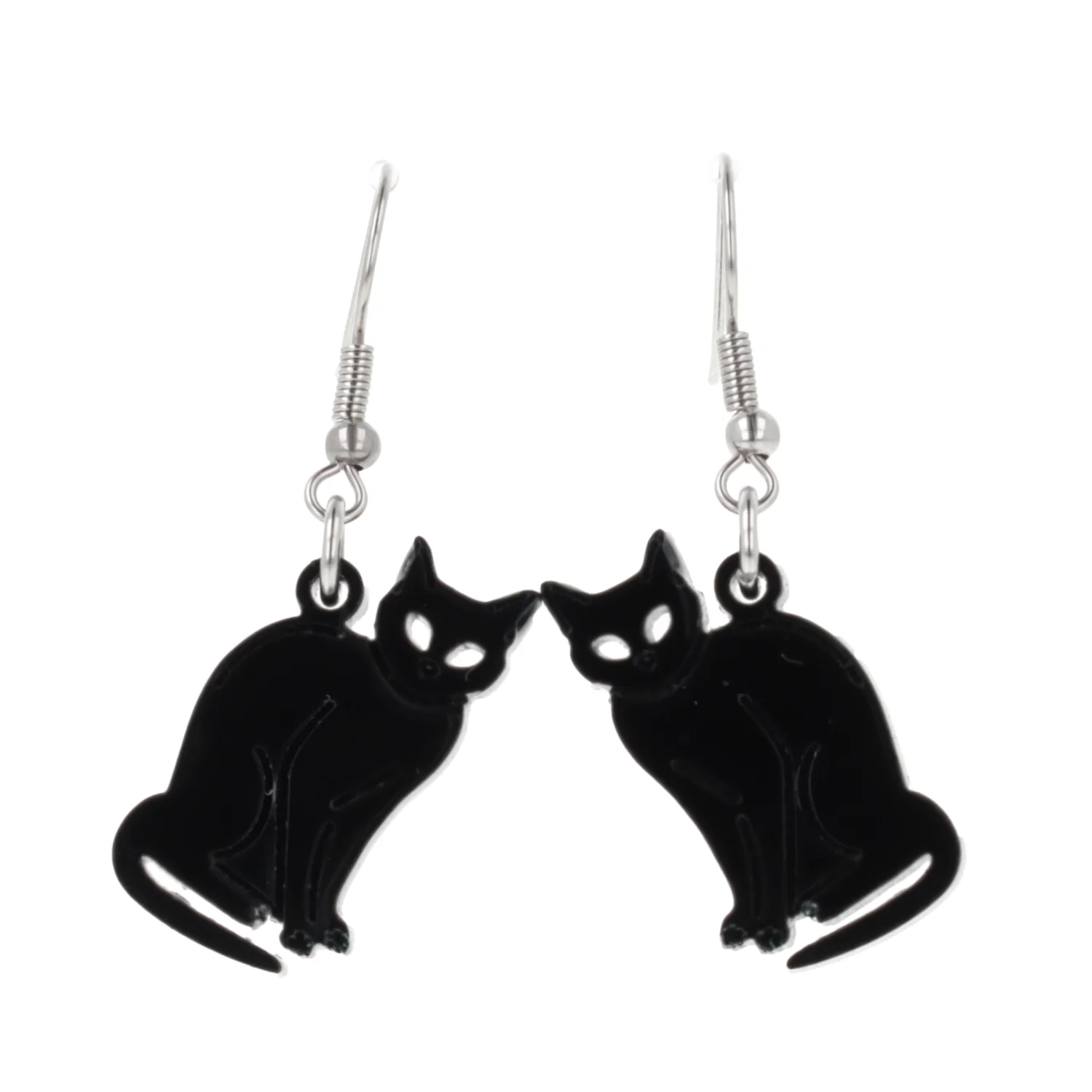 Greta Black Cat Earrings - Image 6