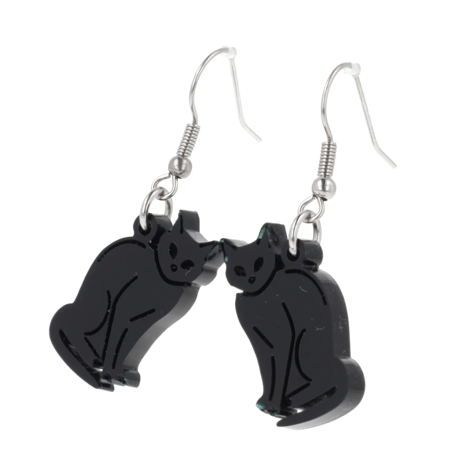 Greta Black Cat Earrings - Image 7