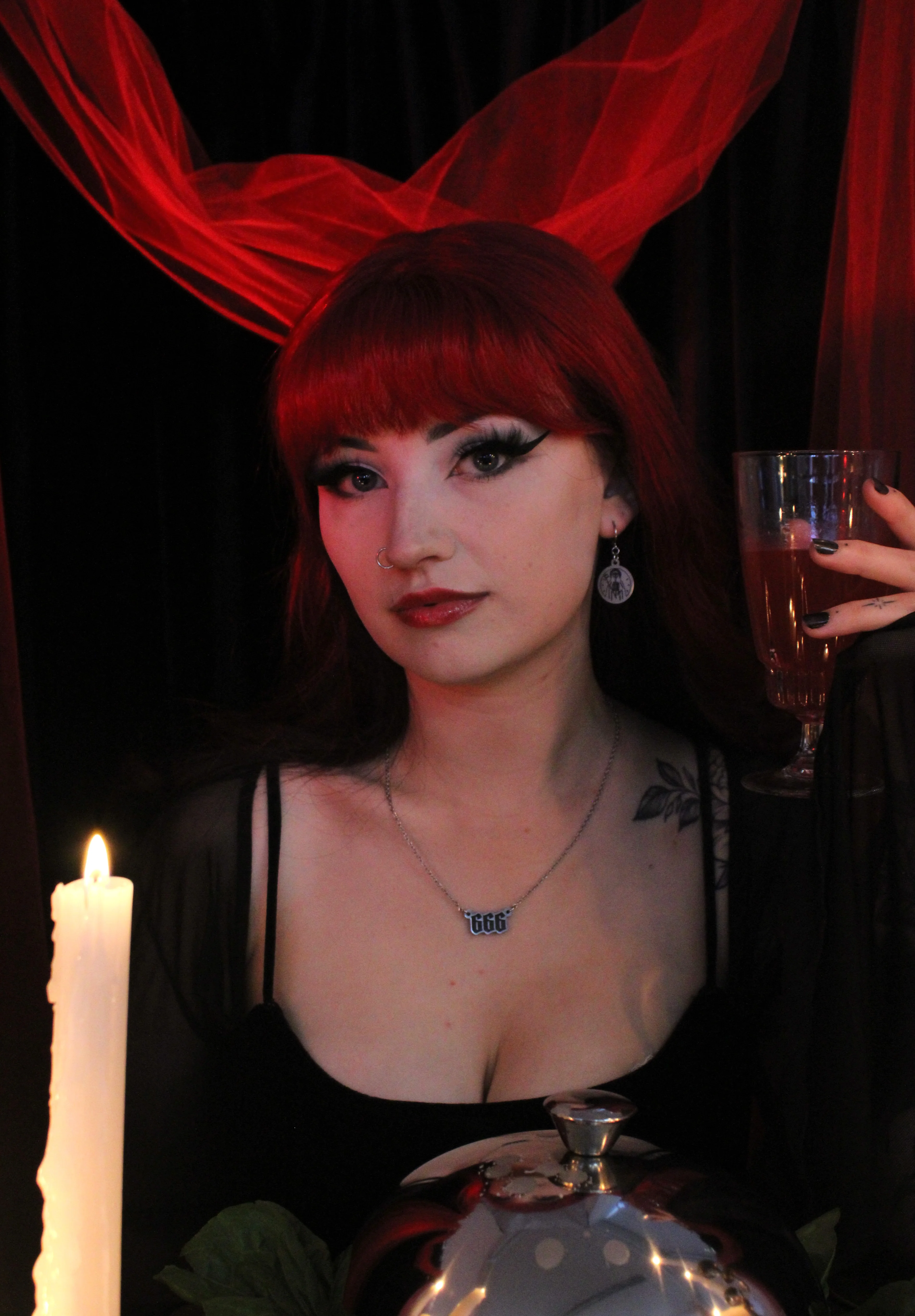 Grim Reaper Huggie Hoop Earrings - Image 5