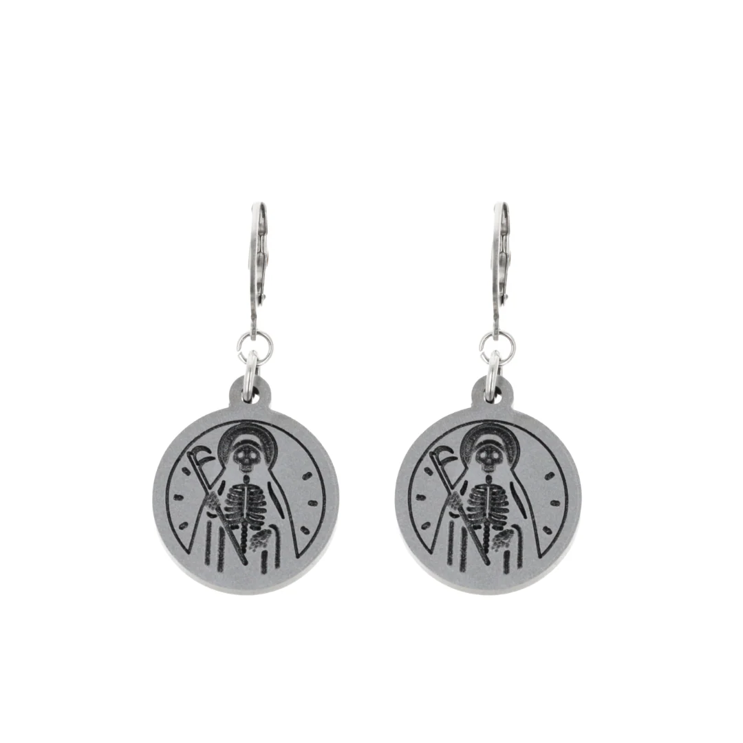 Grim Reaper Huggie Hoop Earrings - Image 6