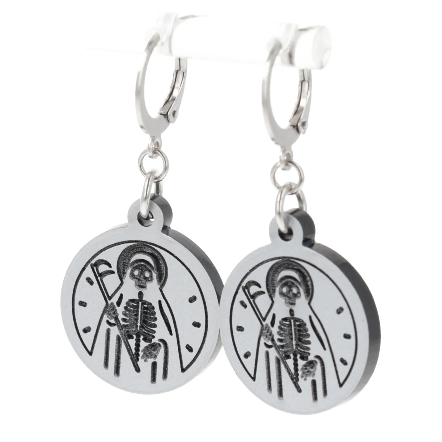 Grim Reaper Huggie Hoop Earrings - Image 7