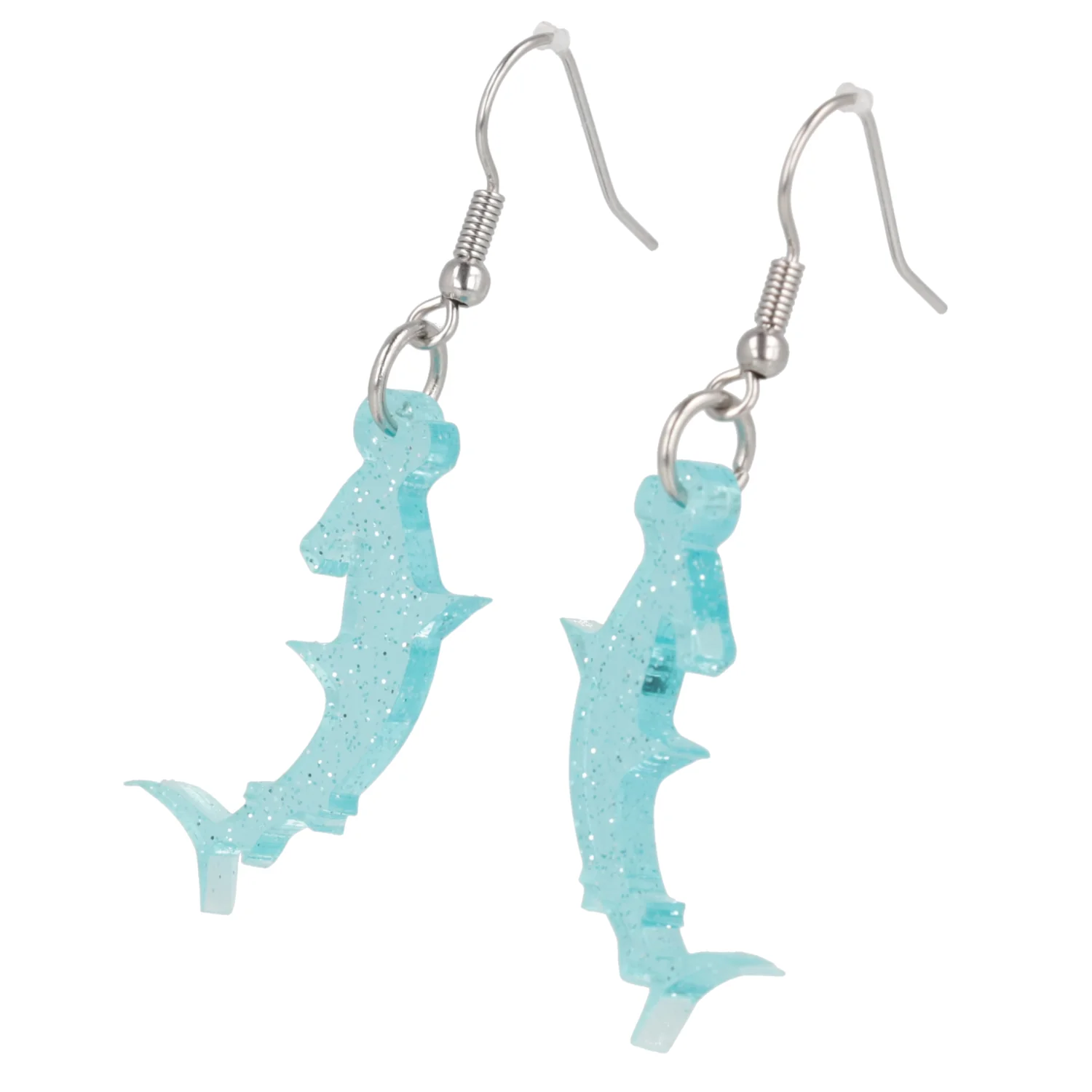 Hammer Time! Glitter Hammerhead Shark Earrings - Image 7