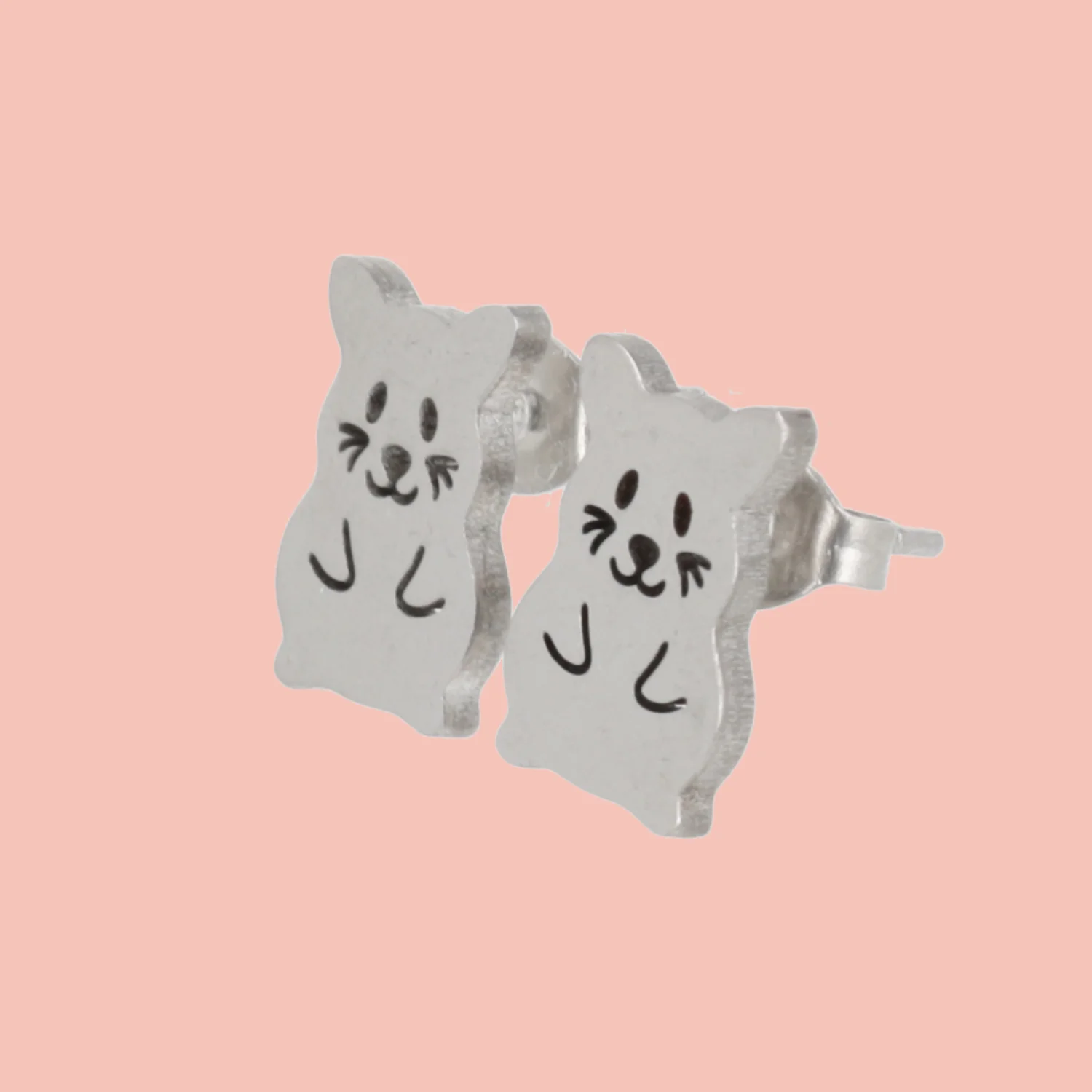 Hamster Stud Earrings - Image 4