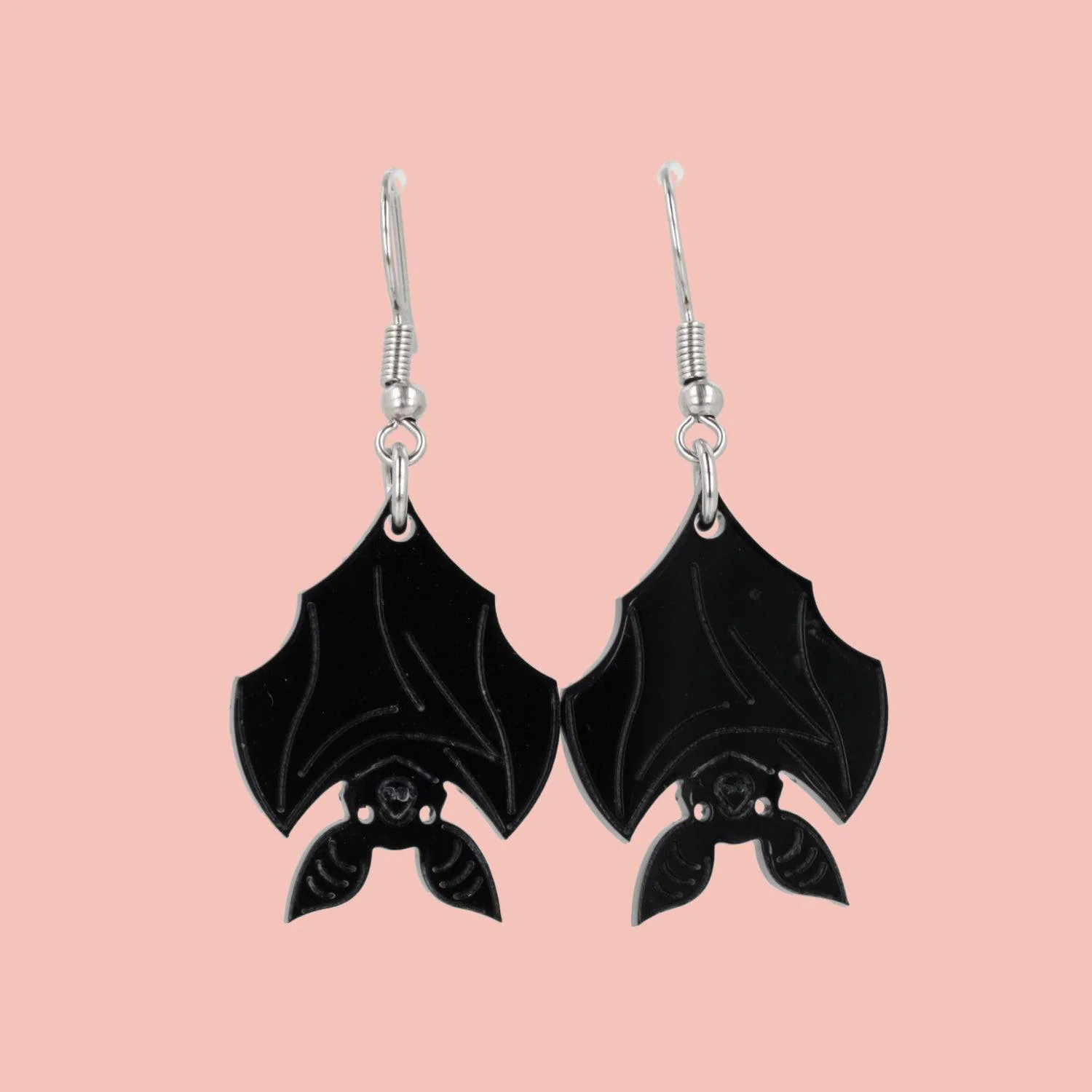 Hang In There Bat Earrings