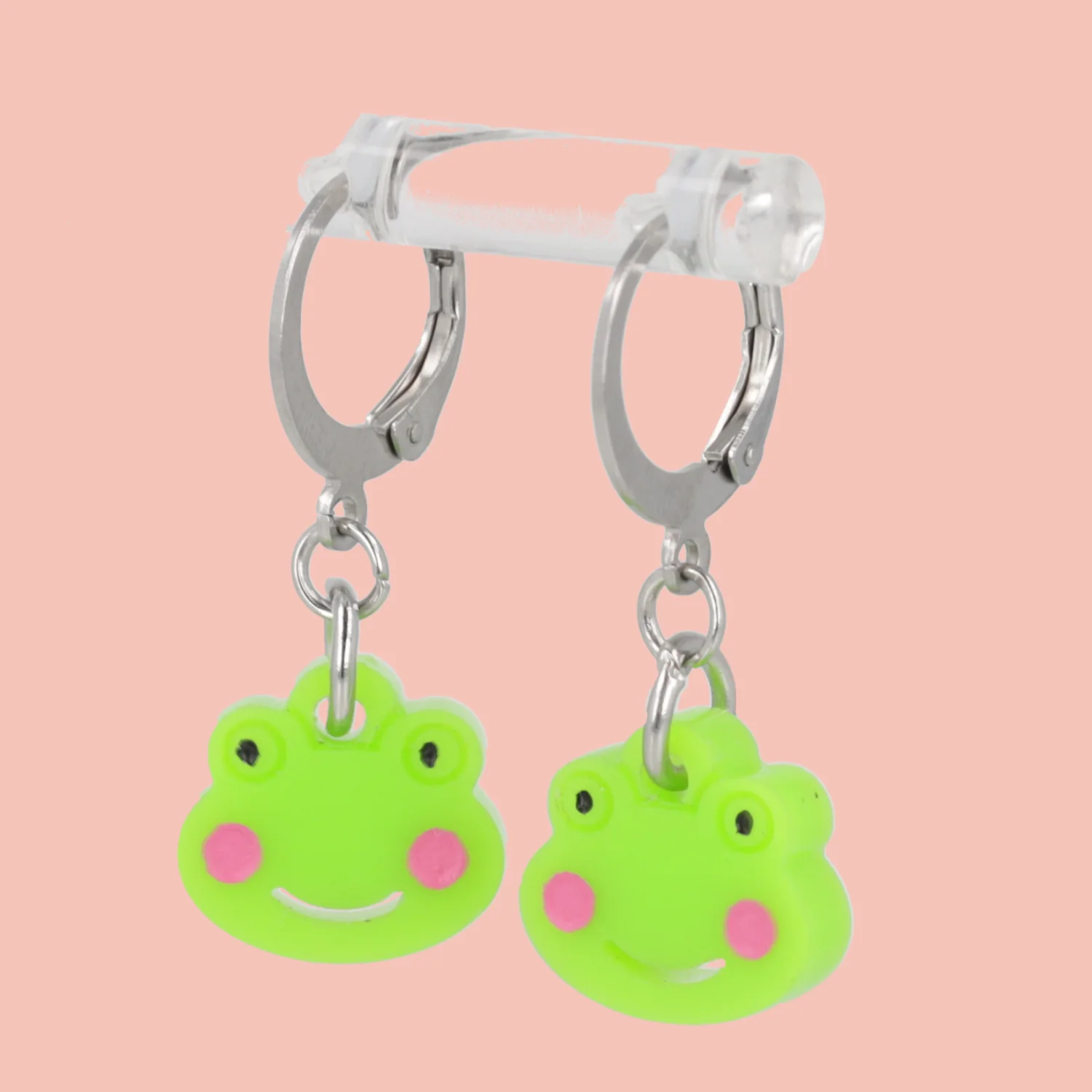 Happy Frogs Huggie Hoop Earrings - Image 3