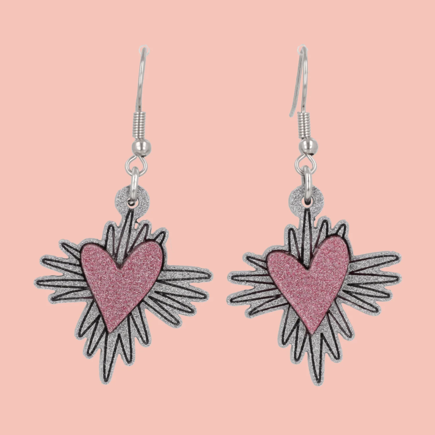 Heart Burst Earrings