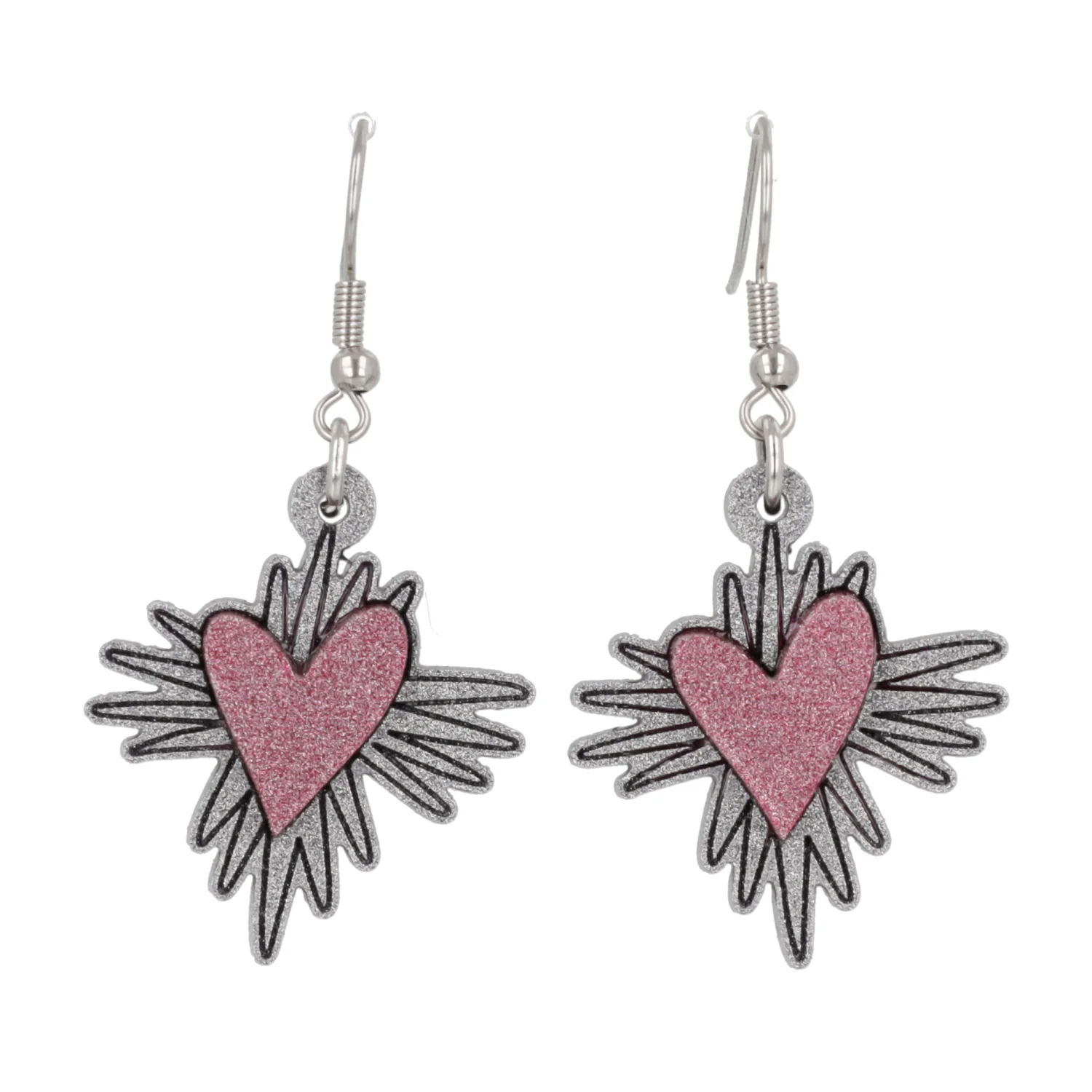 Heart Burst Earrings - Image 6