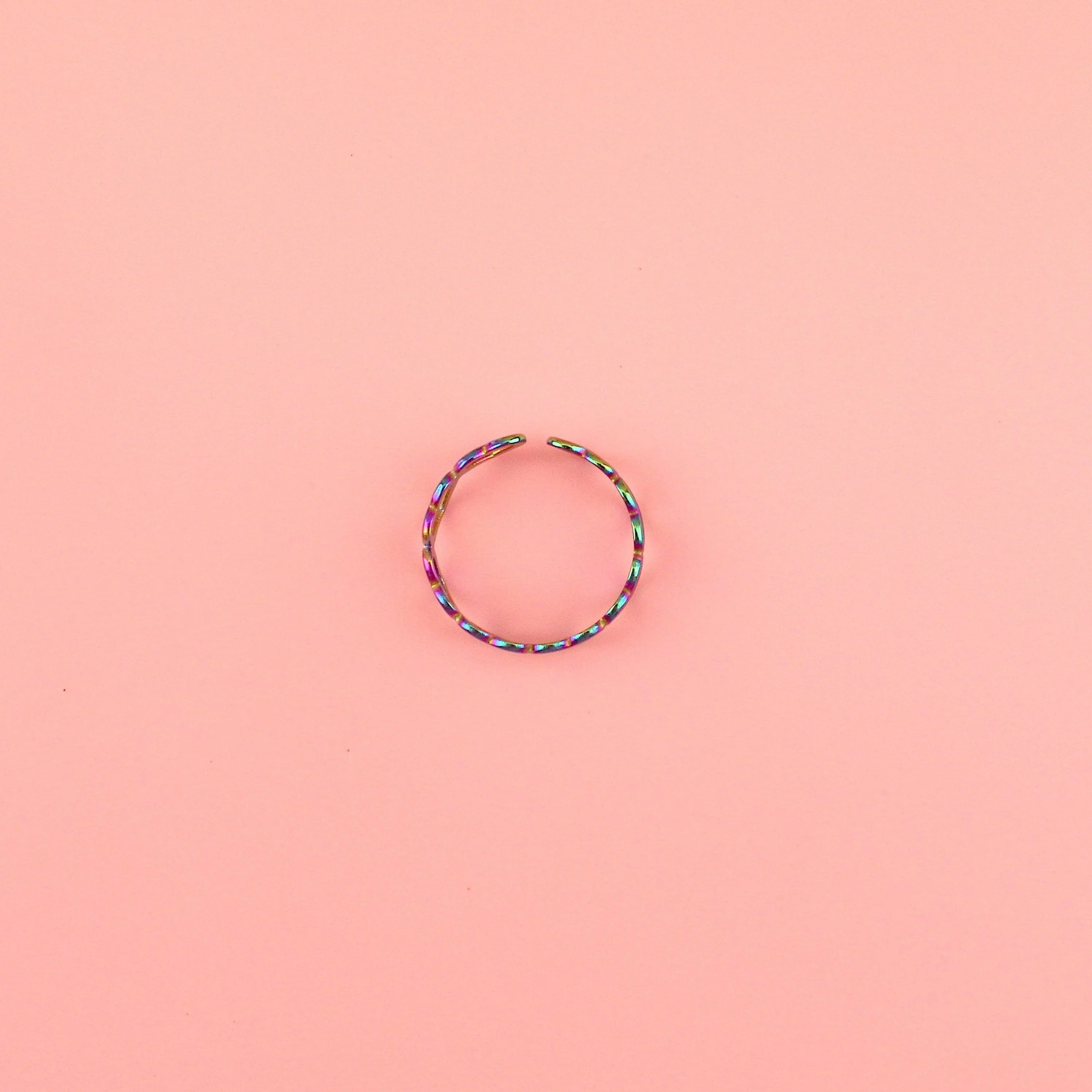 Heart of Steel Ring (Rainbow) - Image 3