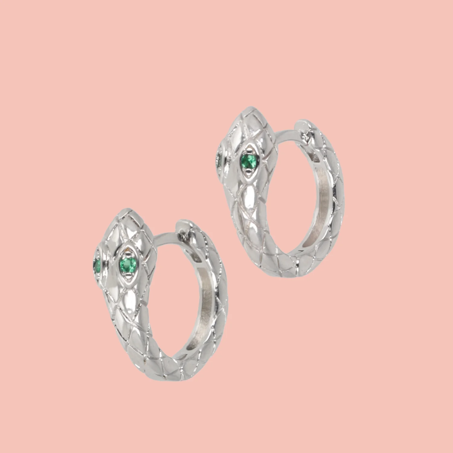 Hers or Hiss Snake Hoop Earrings