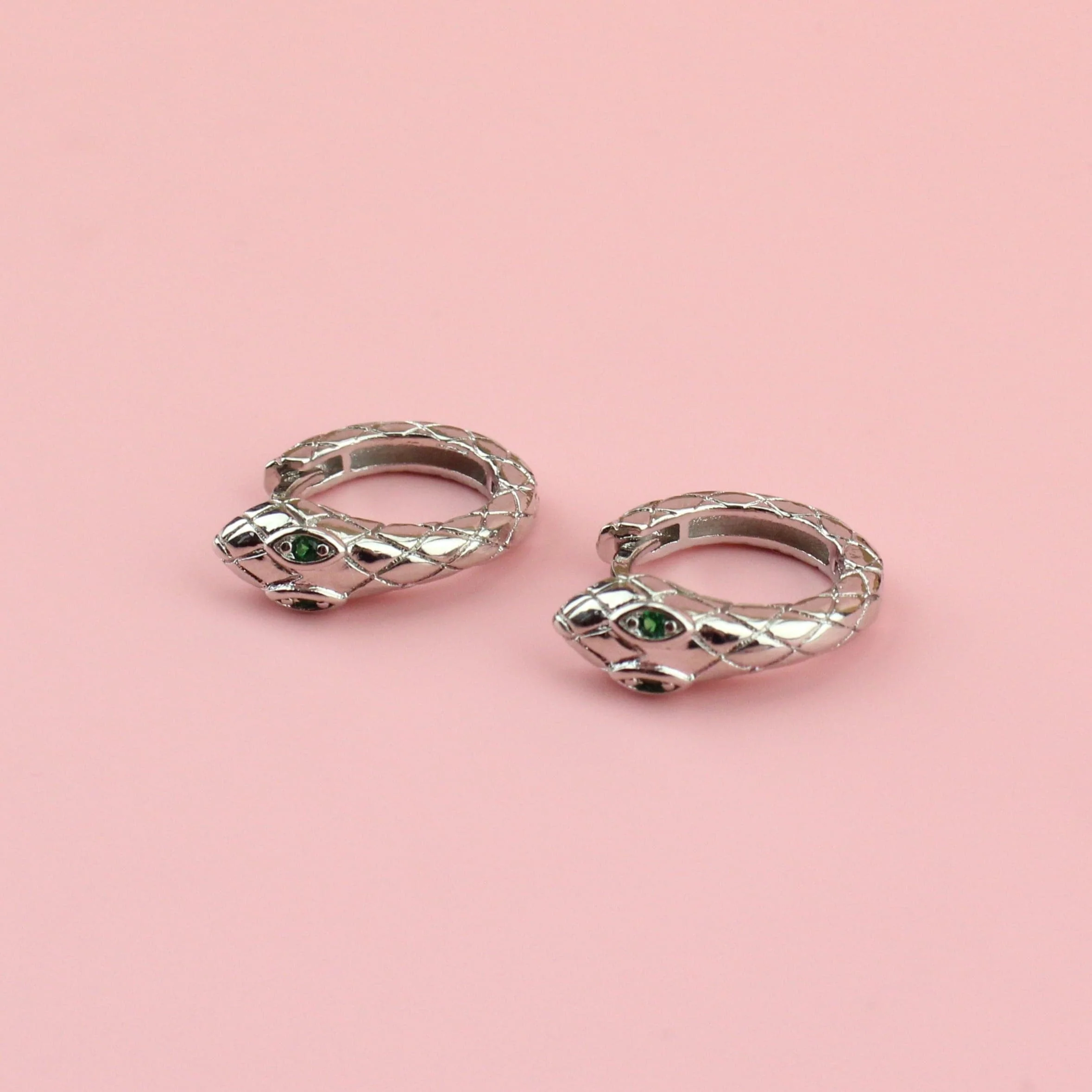 Hers or Hiss Snake Hoop Earrings - Image 3