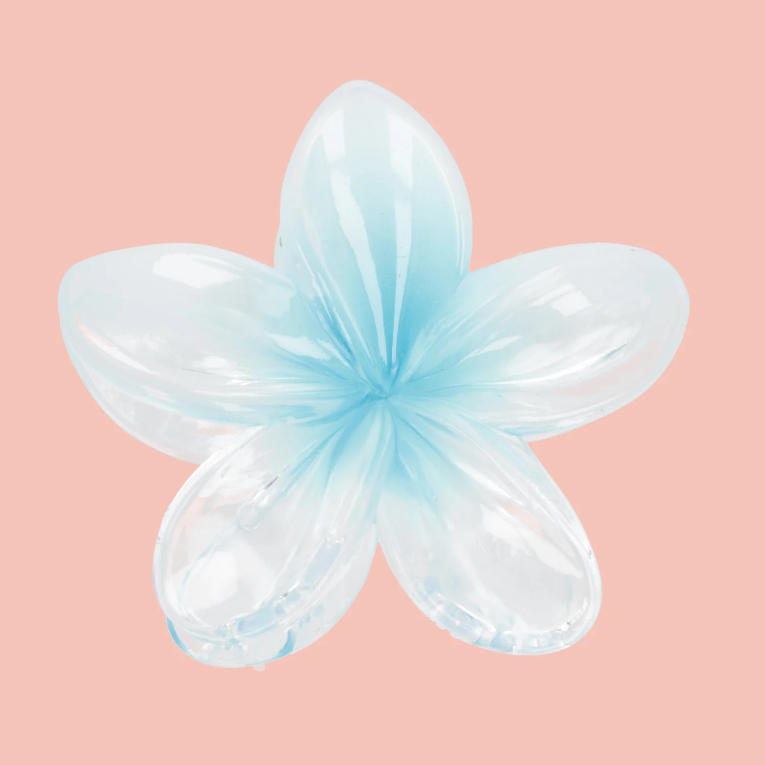 Hibiscus Flower Hair Clip - Blue