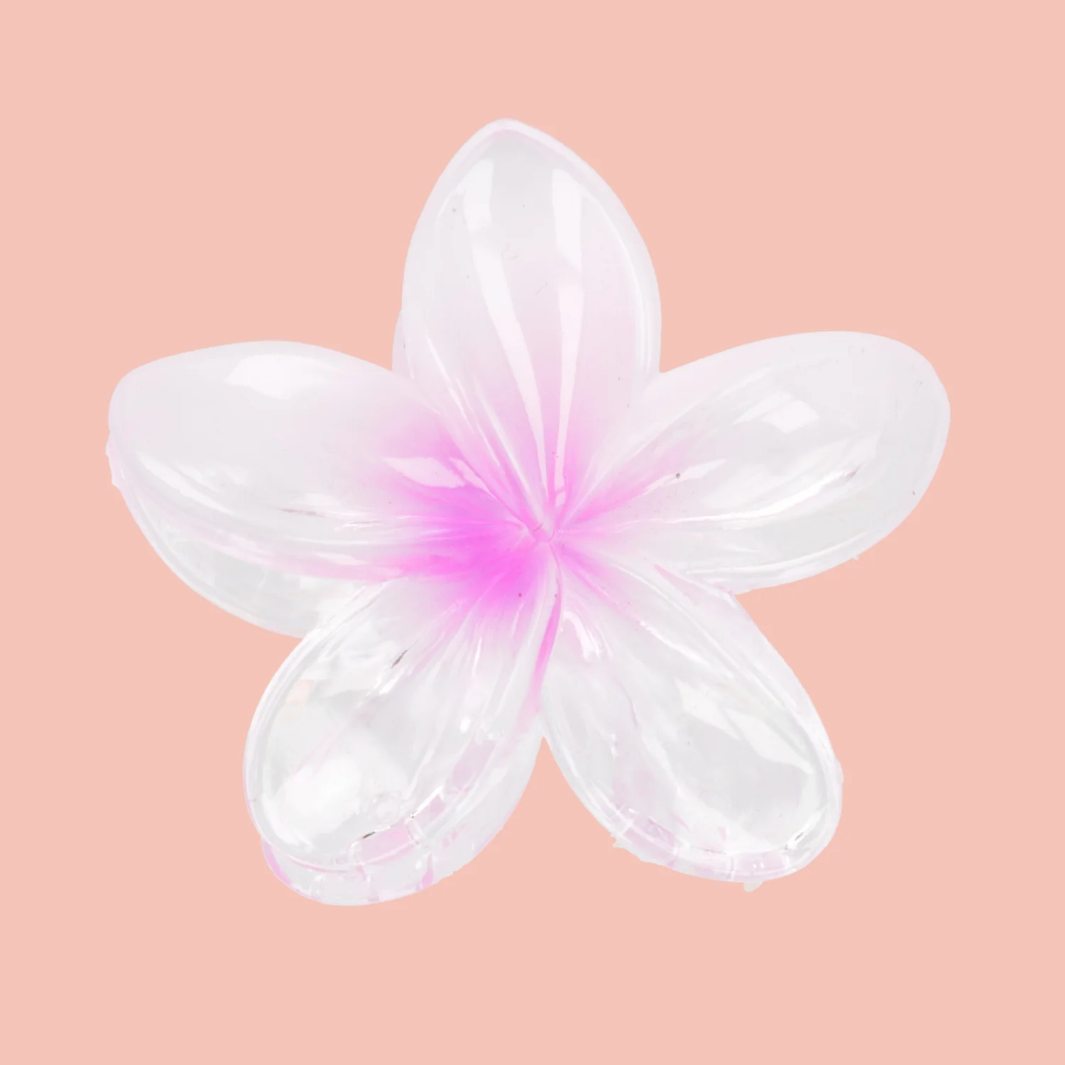 Hibiscus Flower Hair Clip - Pink