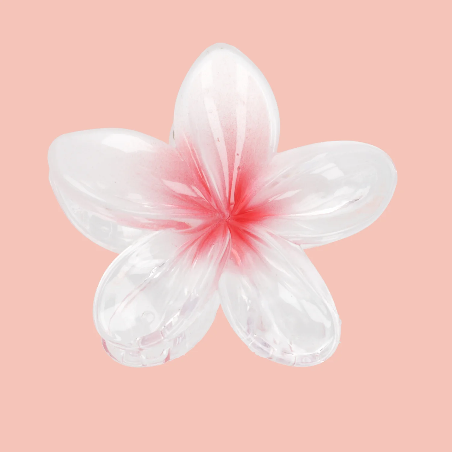 Hibiscus Flower Hair Clip - Red