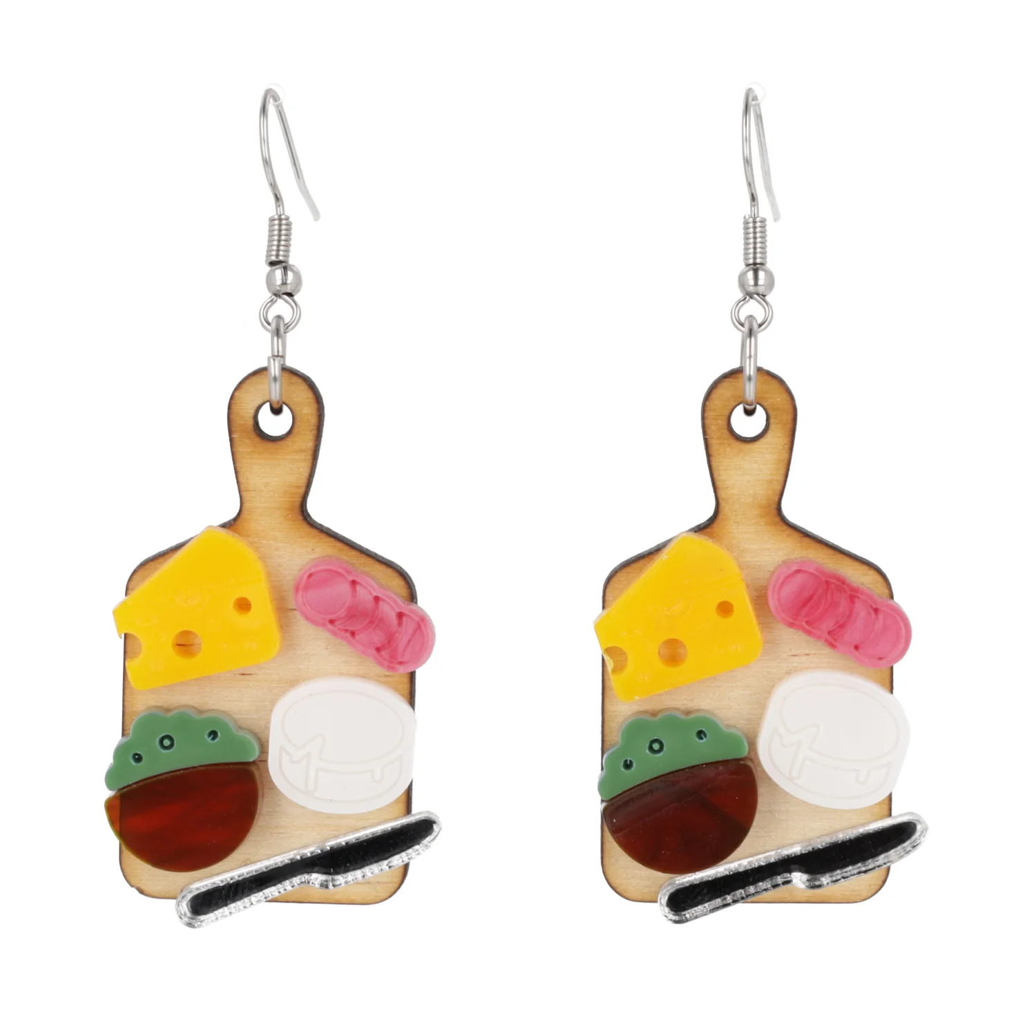 Holy Cheeses Charcuterie Board Earrings - Image 5