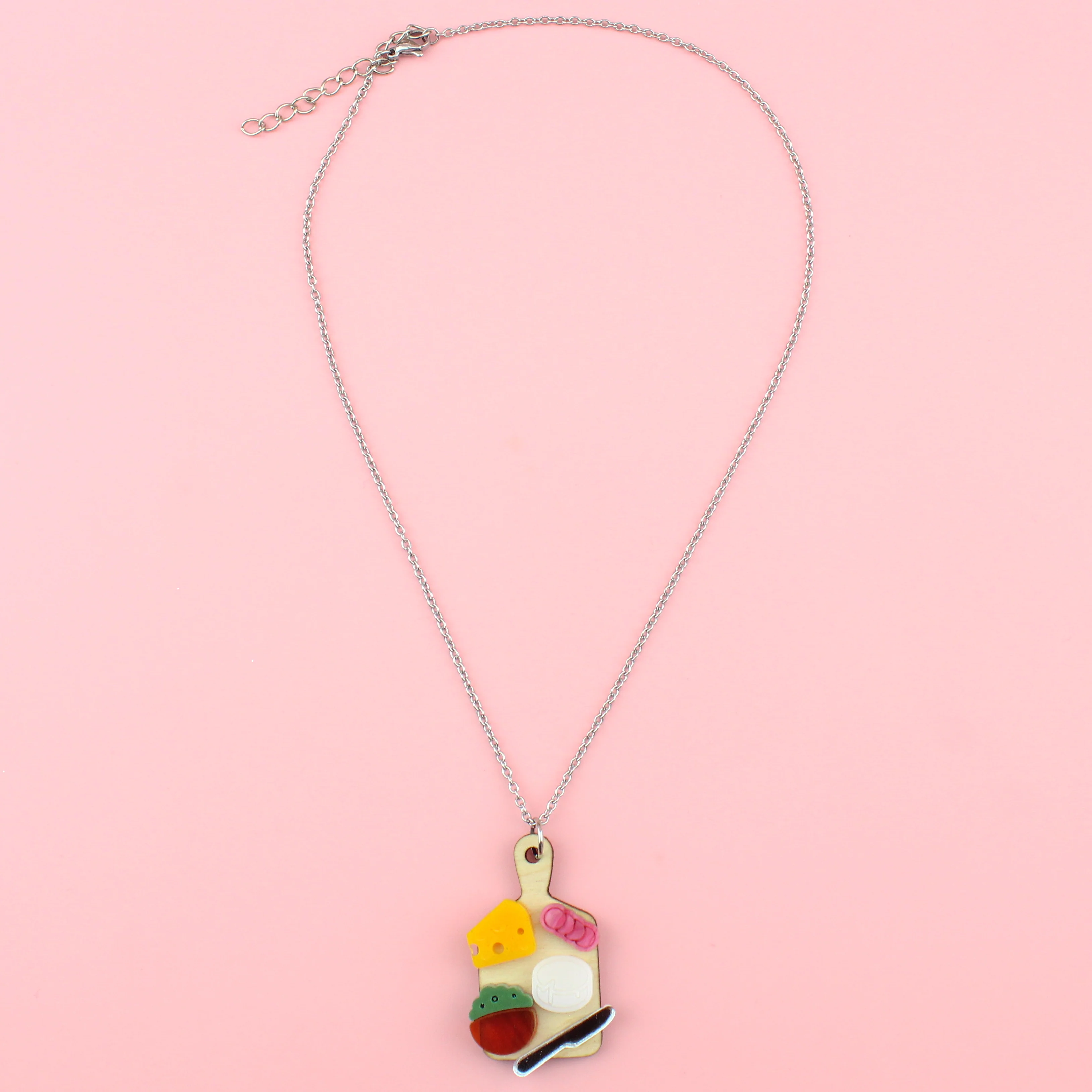 Holy Cheeses Charcuterie Board Necklace - Image 5