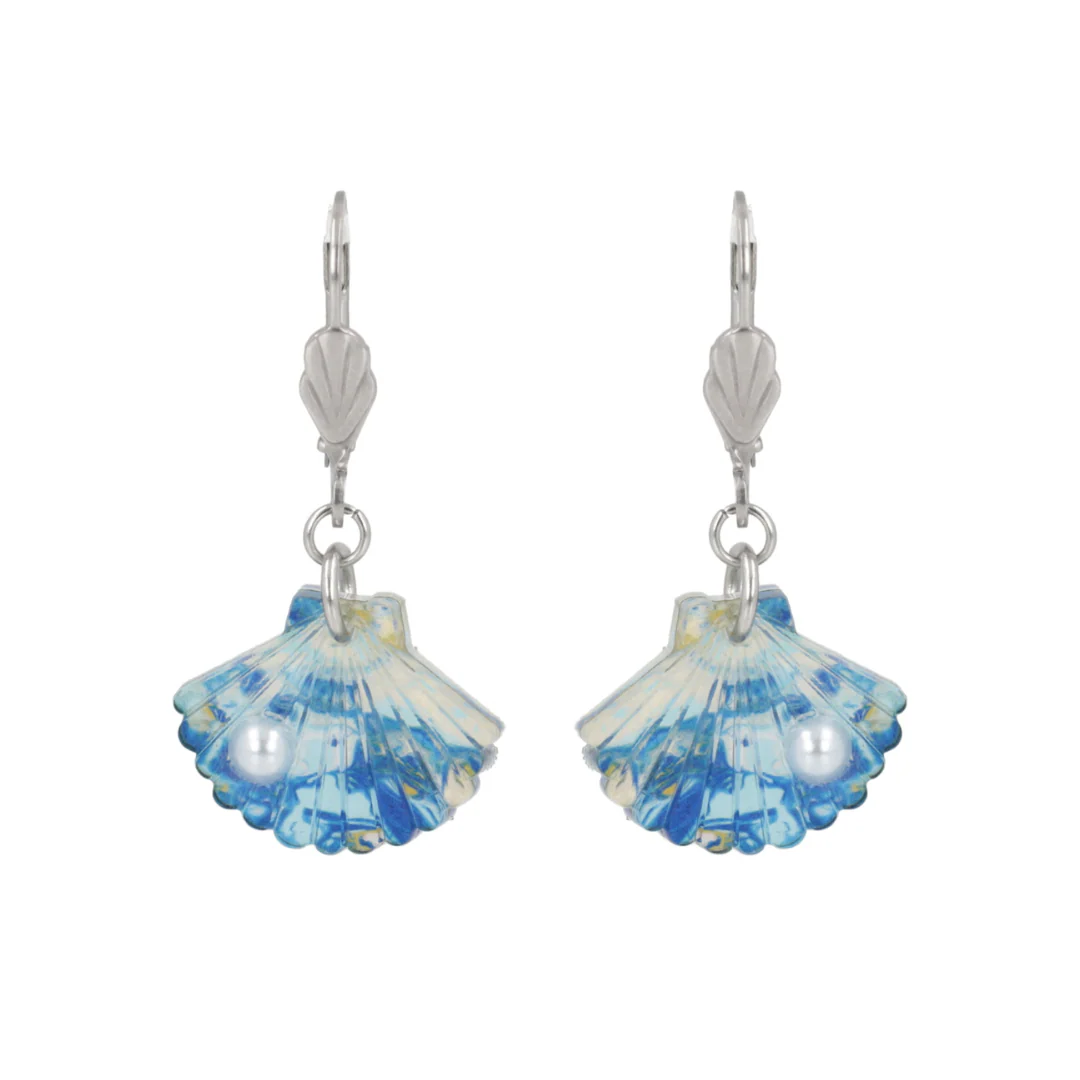 Hot Pearl Summer Earrings (Blue Abalone) - Image 6