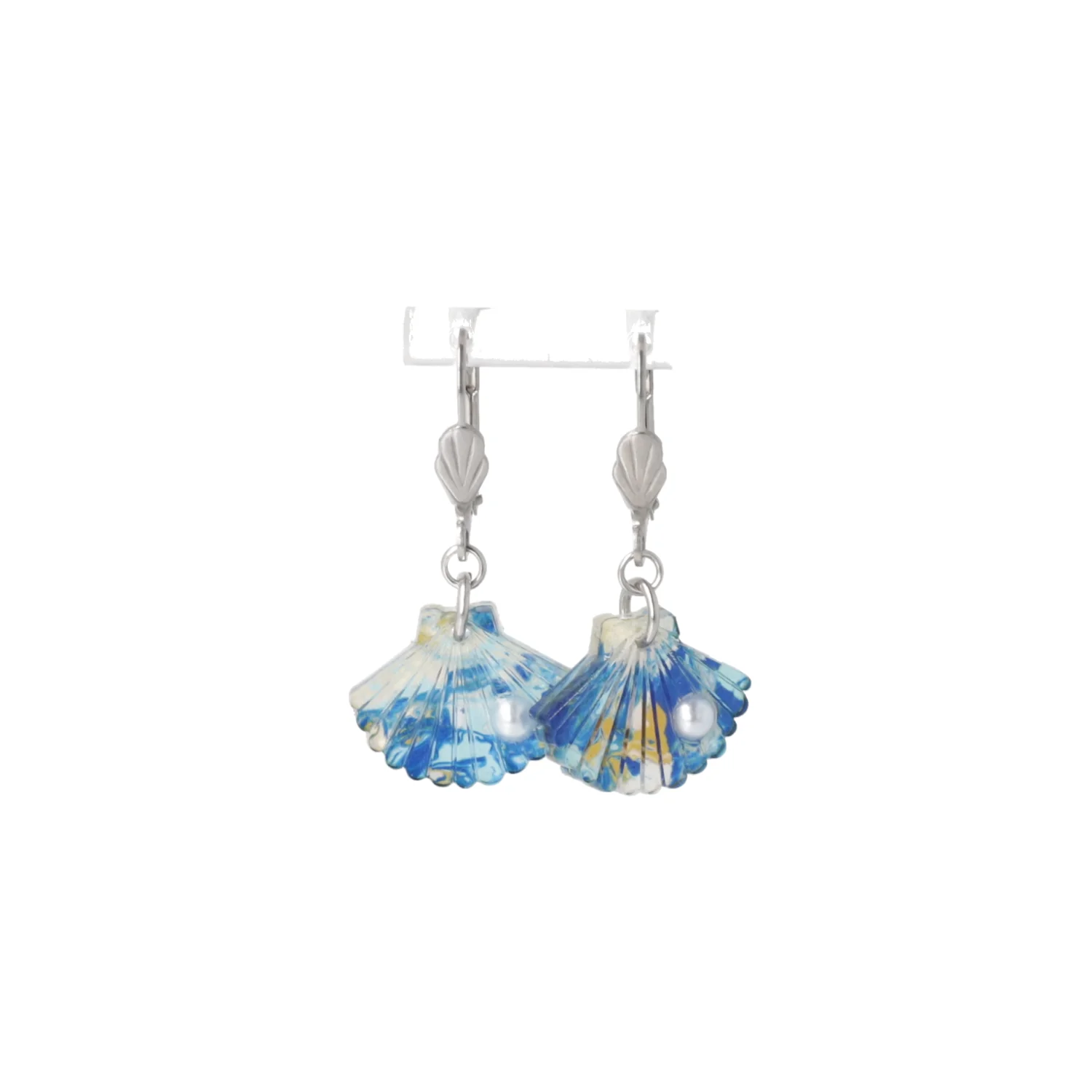 Hot Pearl Summer Earrings (Blue Abalone) - Image 8