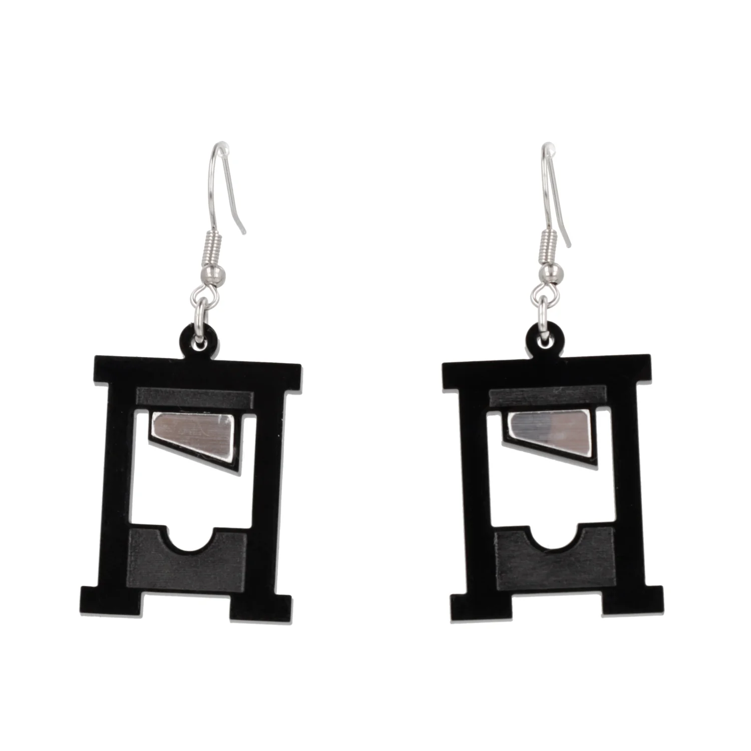 How's Your Head? Guillotine Earrings - Black - Image 5
