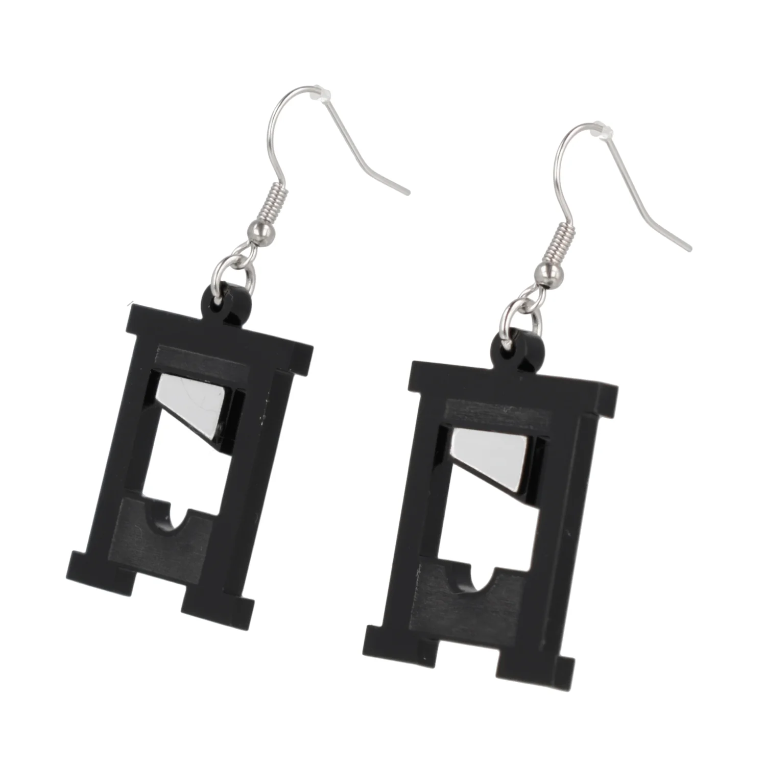 How's Your Head? Guillotine Earrings - Black - Image 6