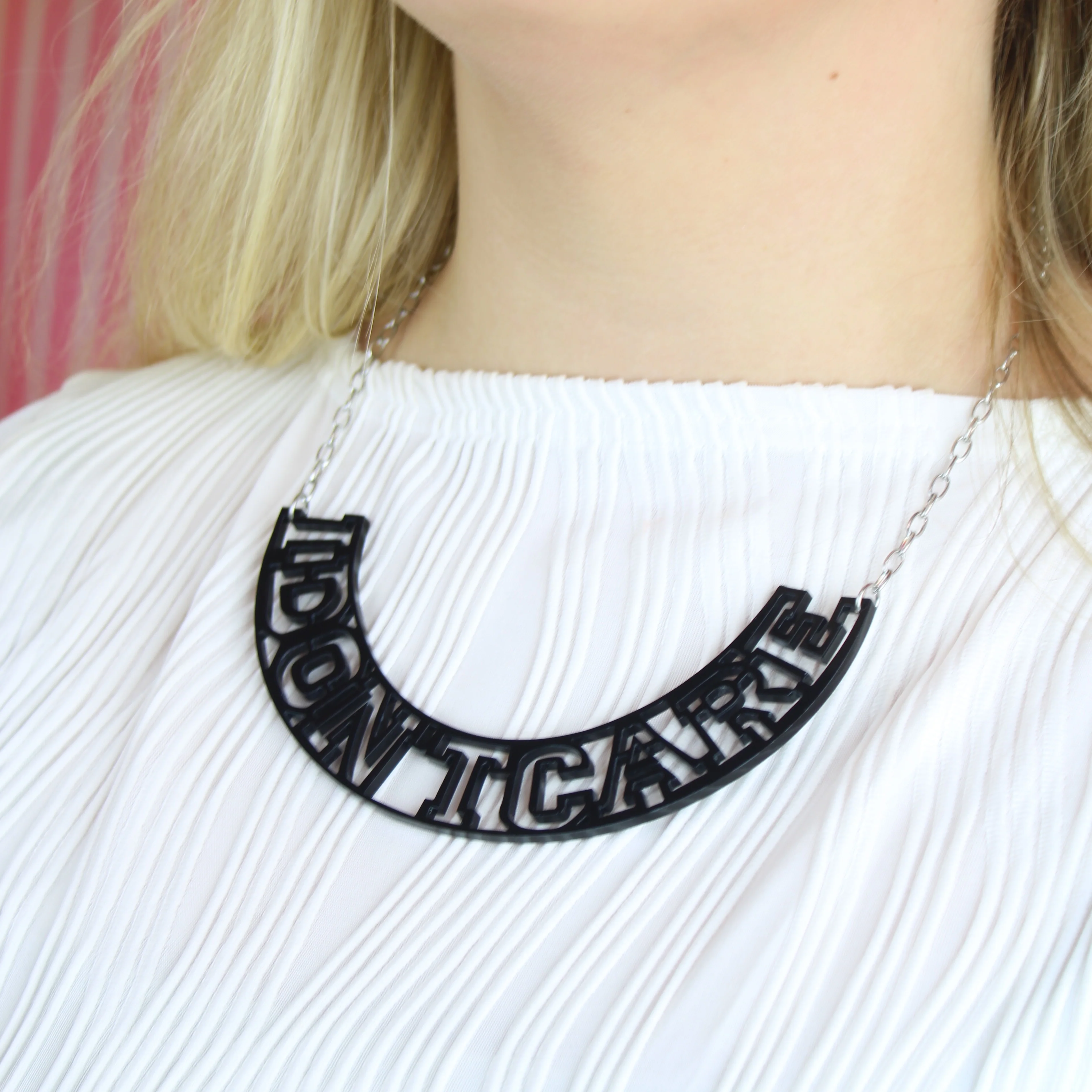 I Don't Care Necklace - Image 5
