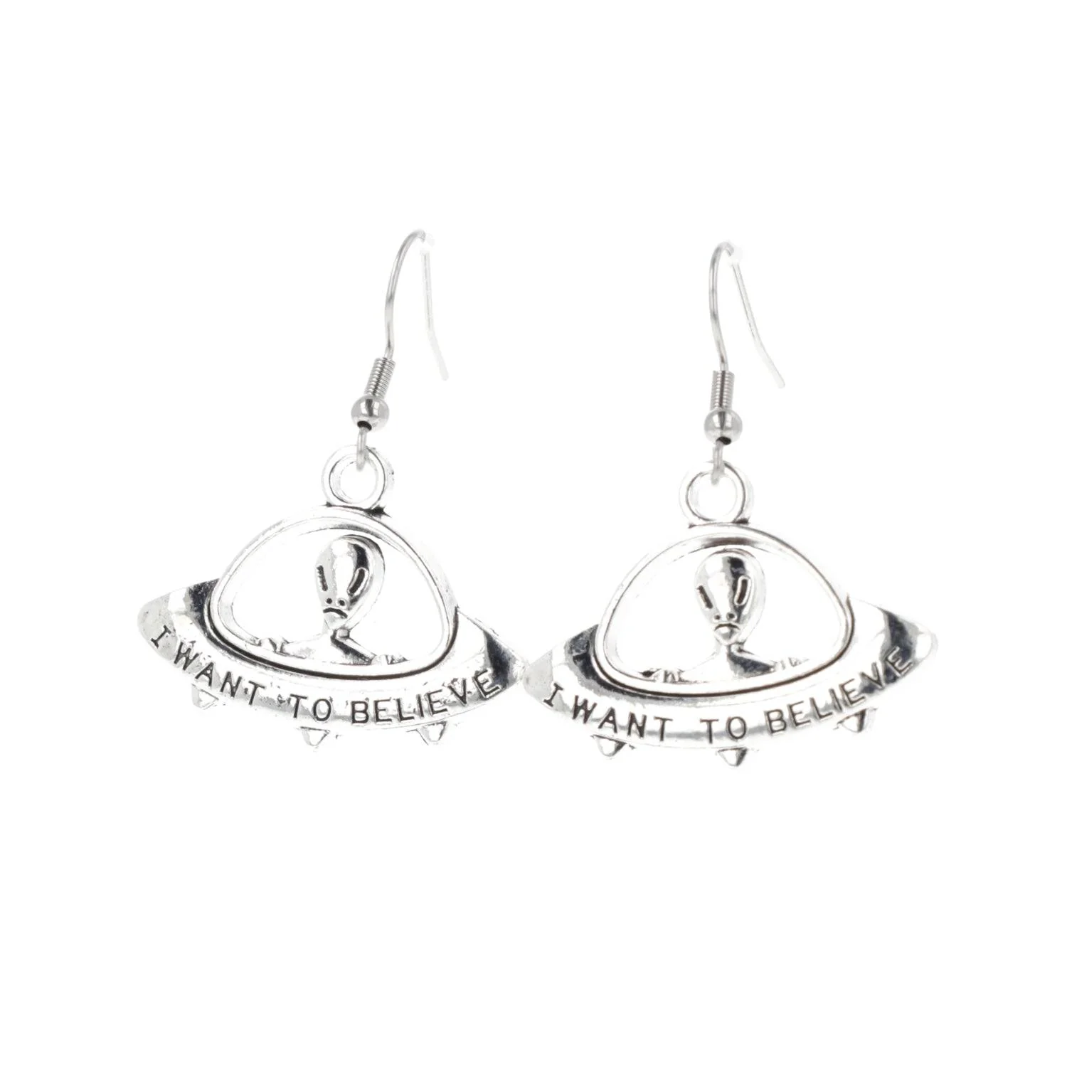 I Want To Believe UFO Earrings - Image 3