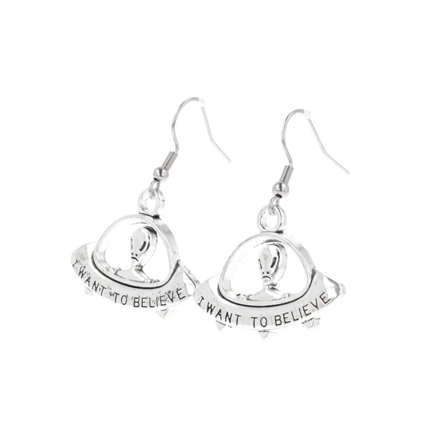 I Want To Believe UFO Earrings - Image 4