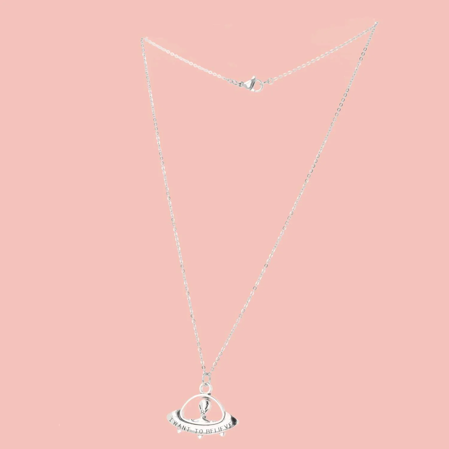 I Want To Believe UFO Necklace - Image 2