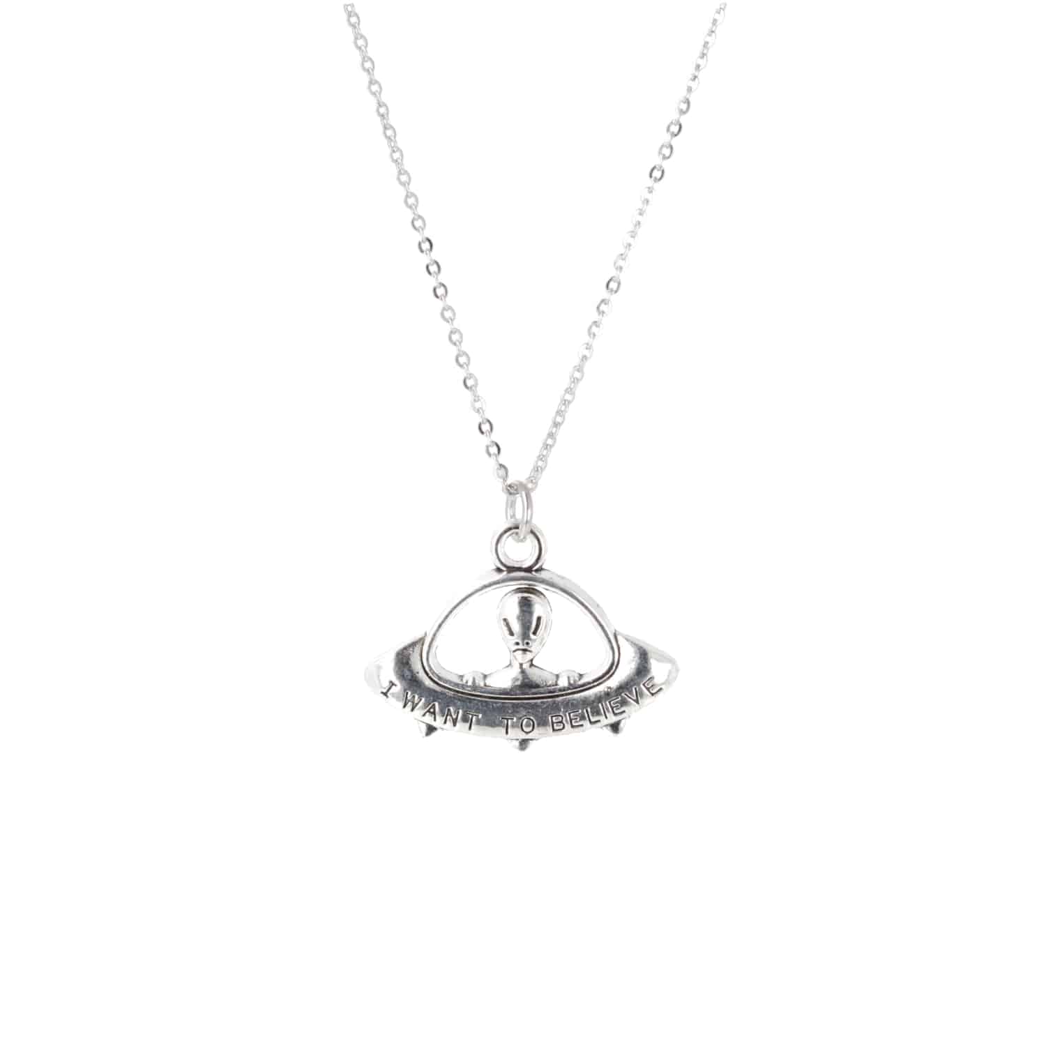 I Want To Believe UFO Necklace - Image 5
