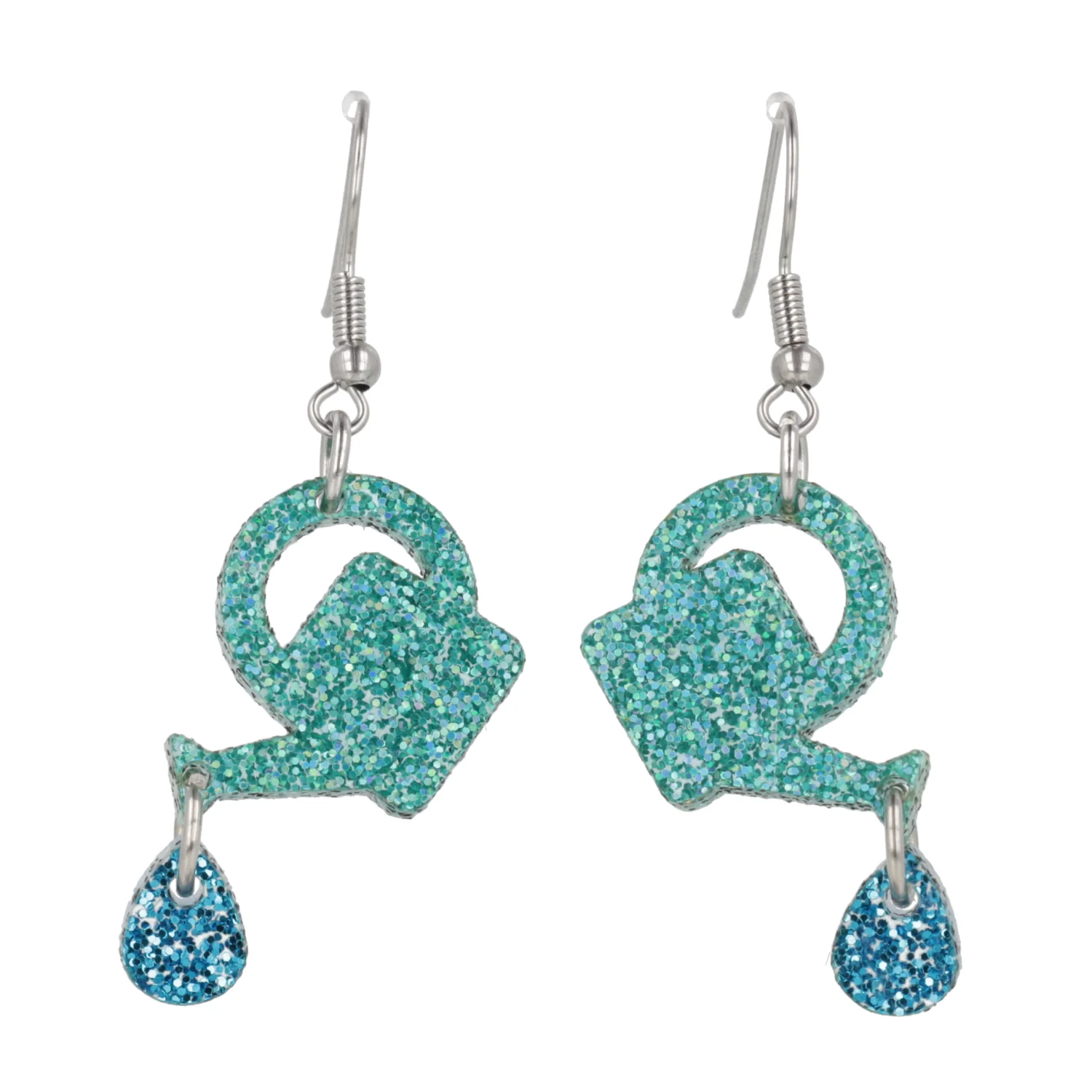 I Wet My Plants! Glitter Watering Can Earrings - Image 5