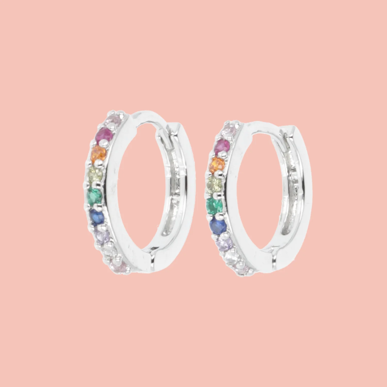 Infinity Huggie Hoop Earrings