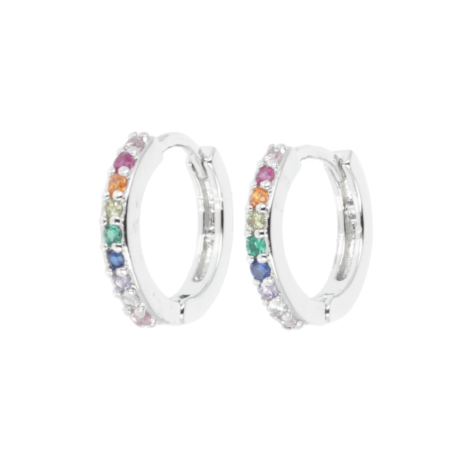 Infinity Huggie Hoop Earrings - Image 3