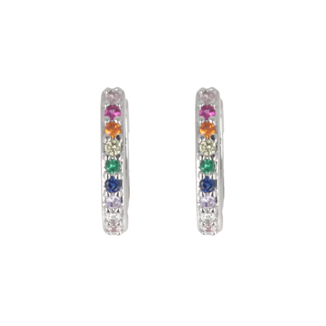 Infinity Huggie Hoop Earrings - Image 4