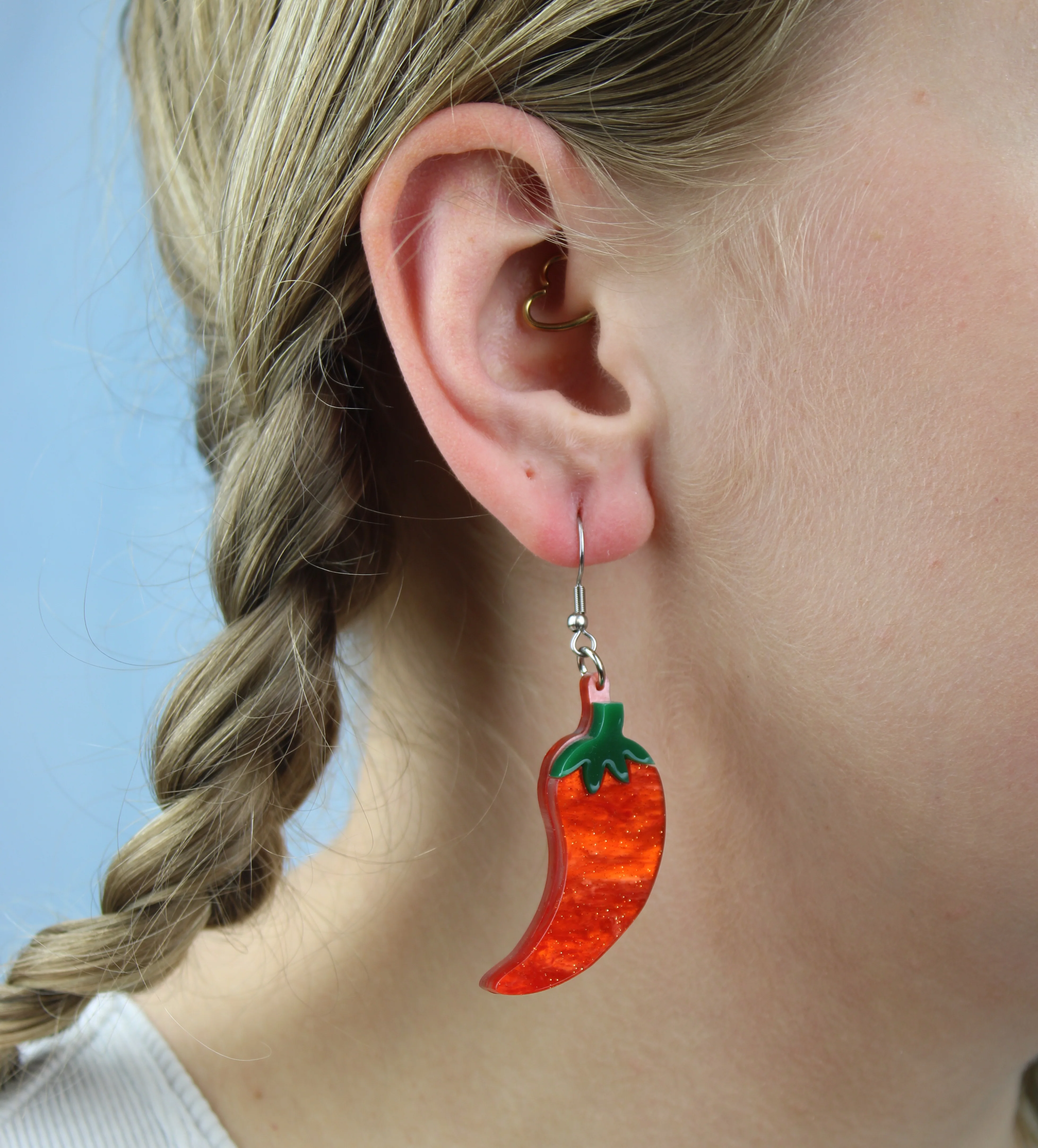 Insanity Chili Pepper Earrings - Image 4