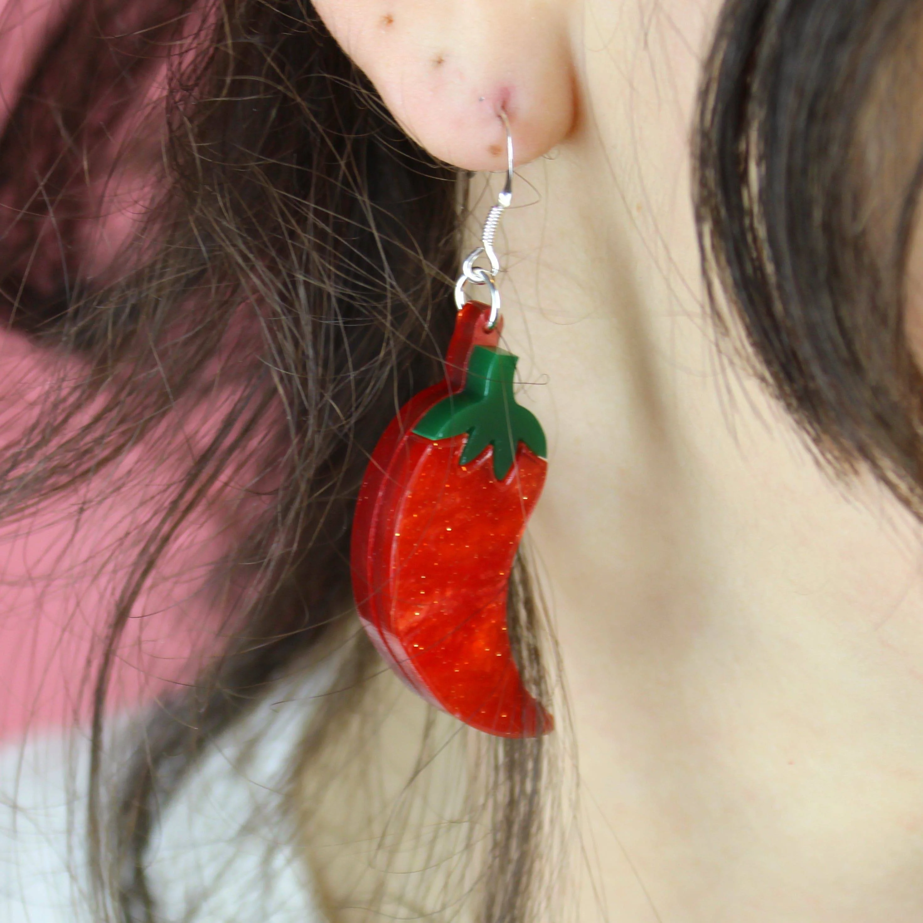 Insanity Chili Pepper Earrings - Image 6