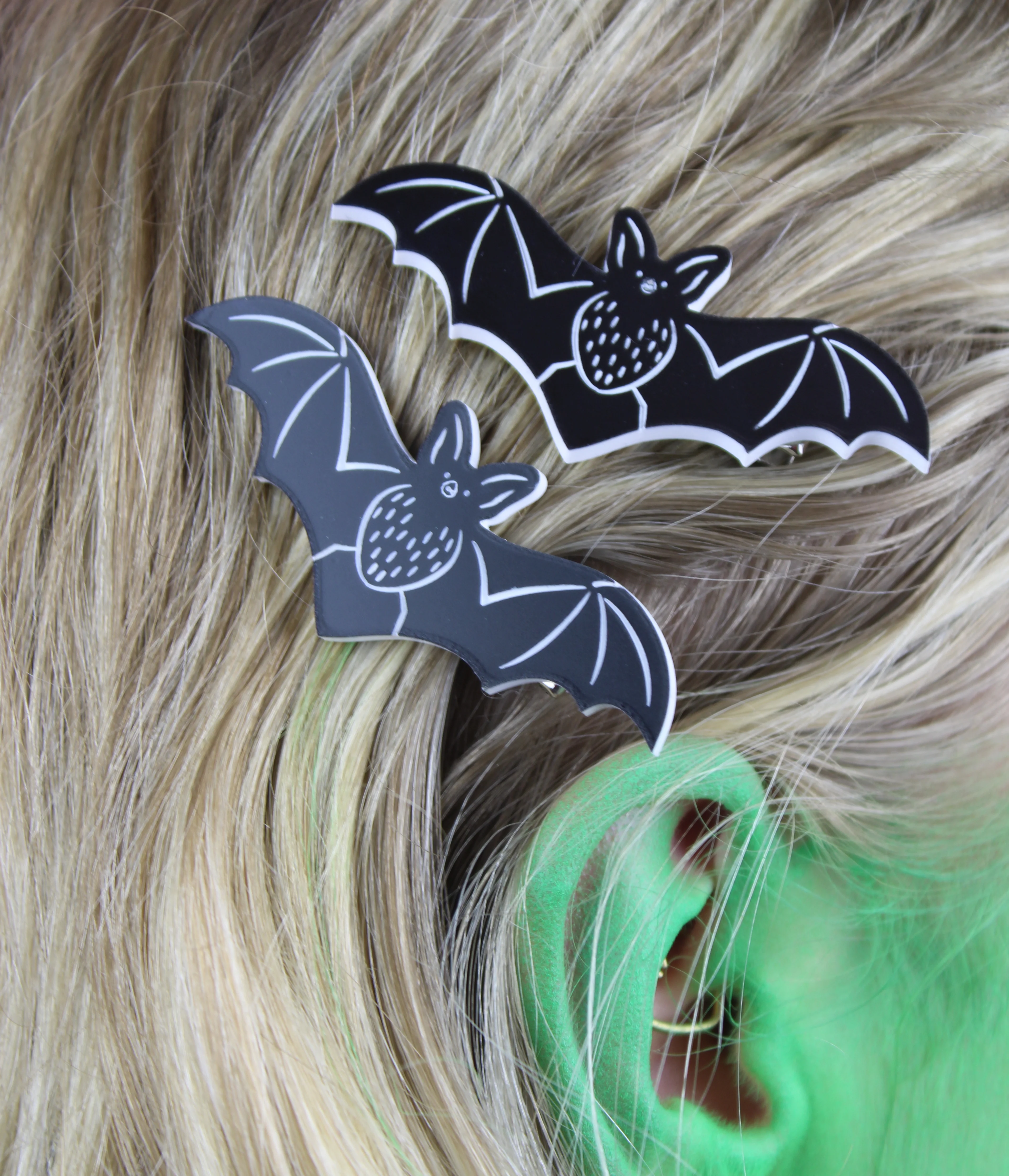 It's Frickin Bats Hair Clips - Image 2